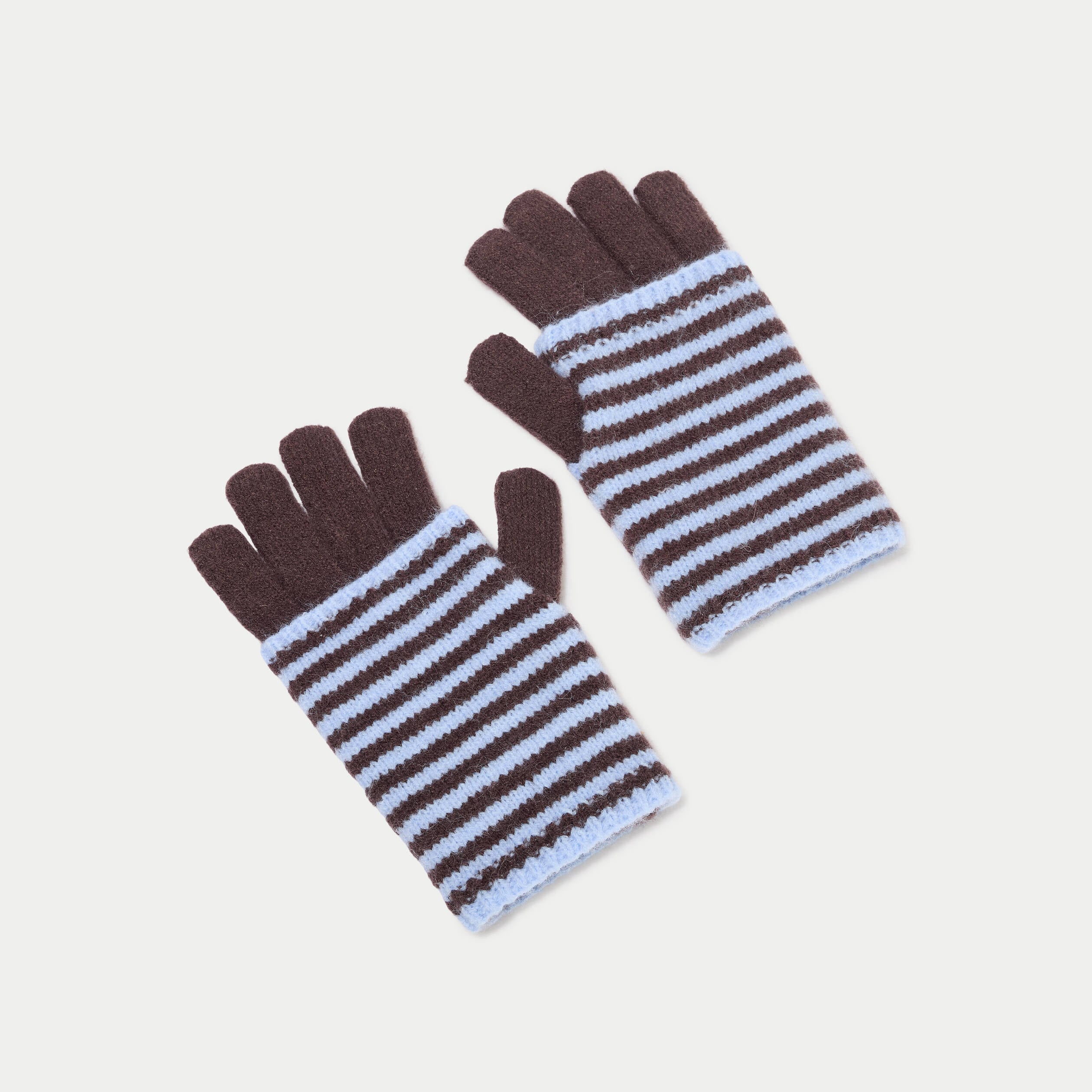 Gant-mitaine 2-en-1 bleu clair femme
