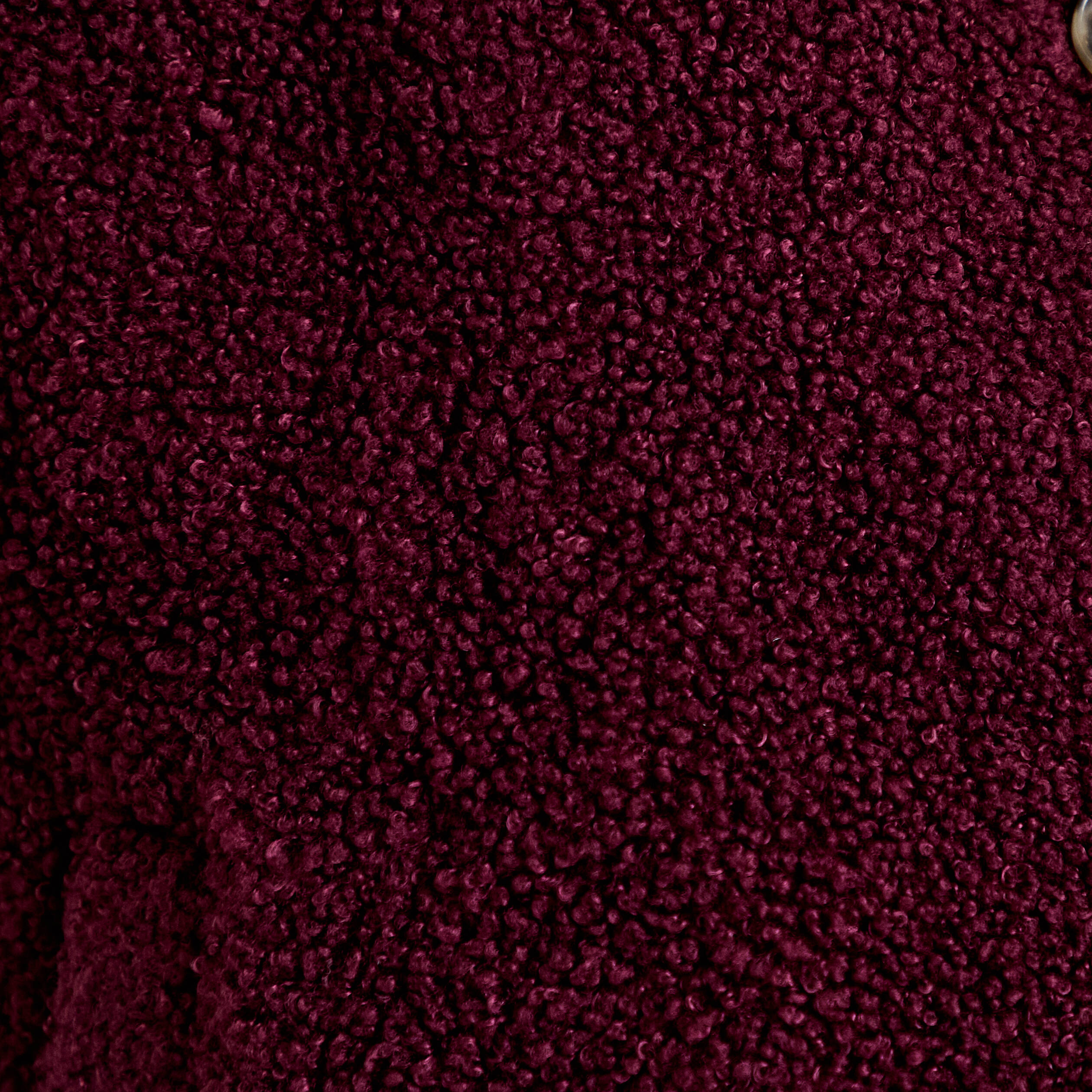Gilet sans manches fausse fourrure prune femme