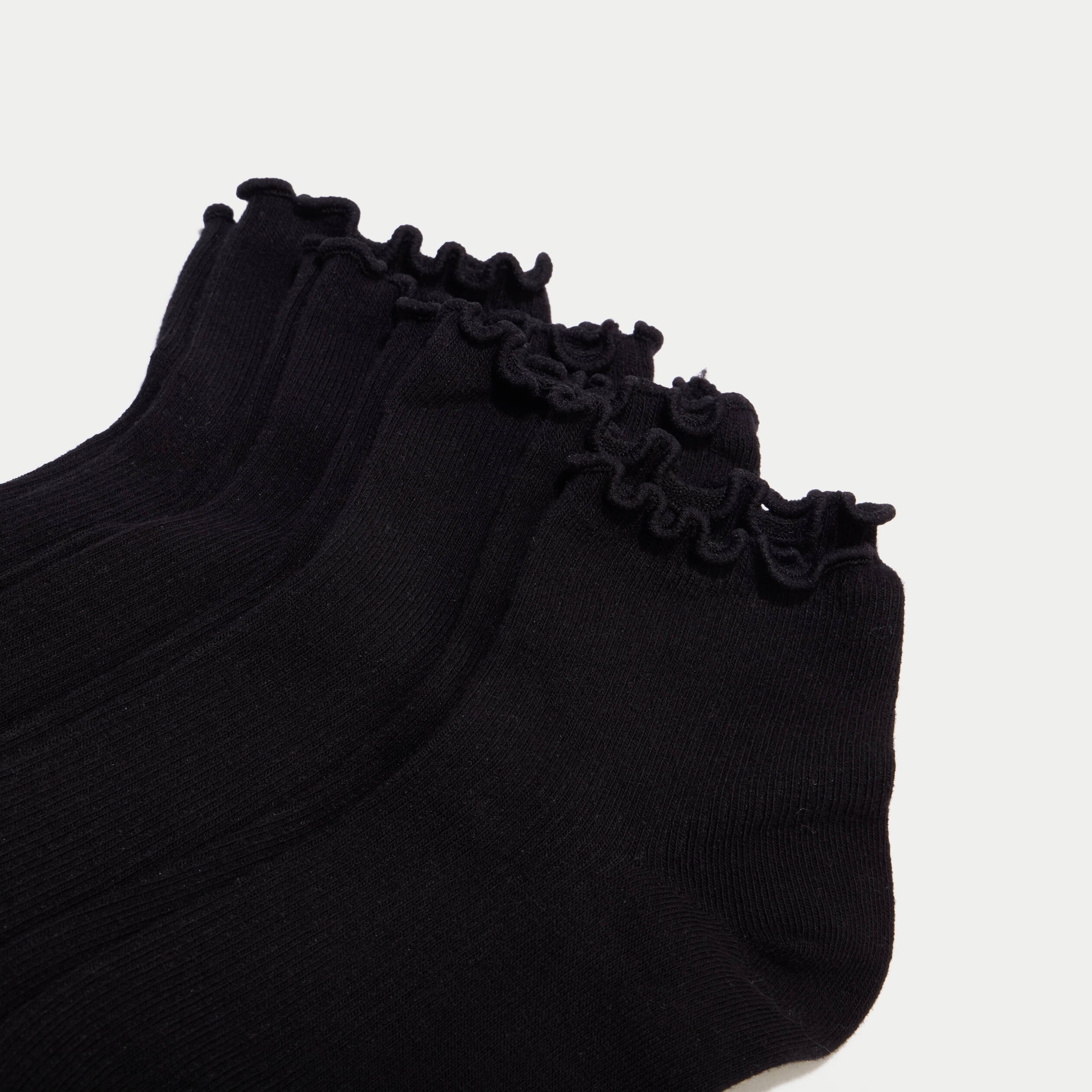 Lot de 4 paires de chaussettes noir femme