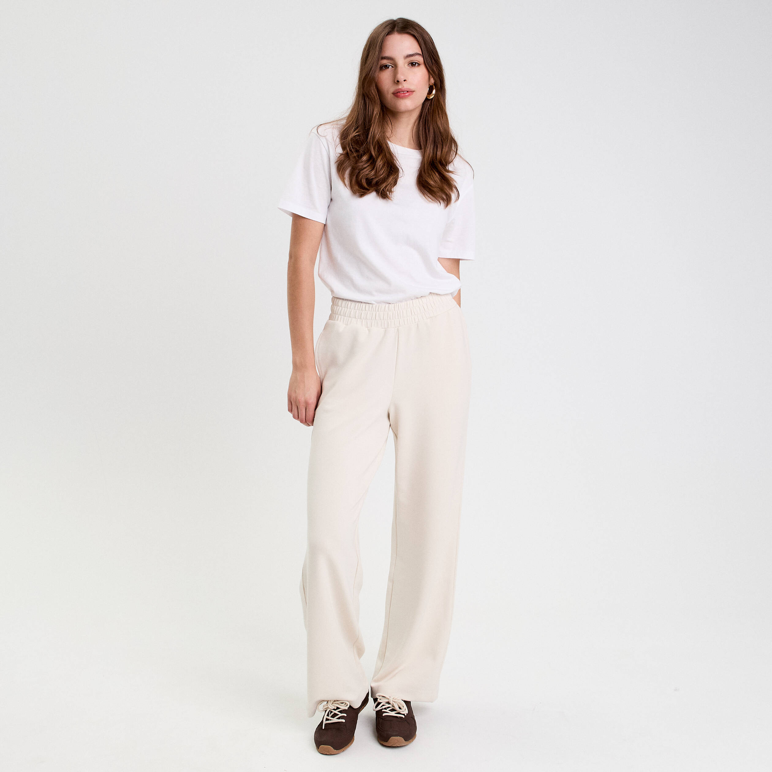 jegging fluide taille standard ecru femme Jegging fluide taille standard ecru femme