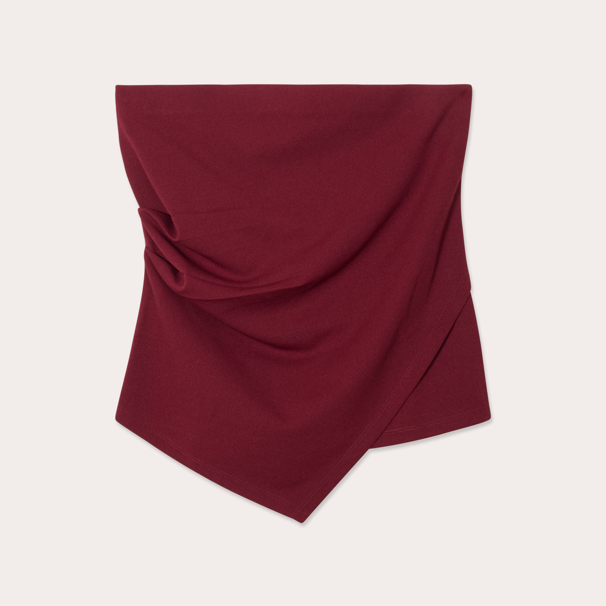 Bustier sans manches bordeaux femme