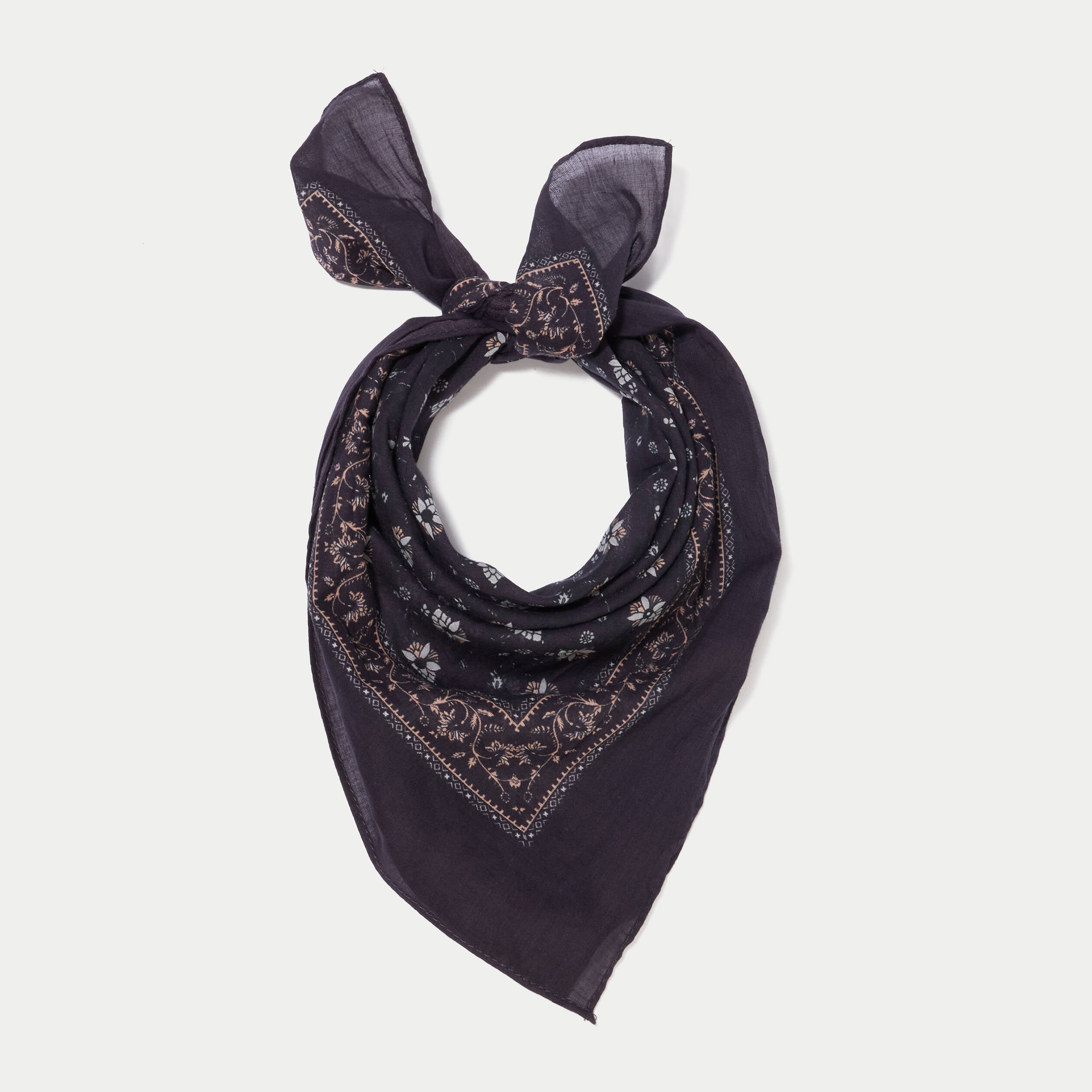 Foulard bleu marine femme