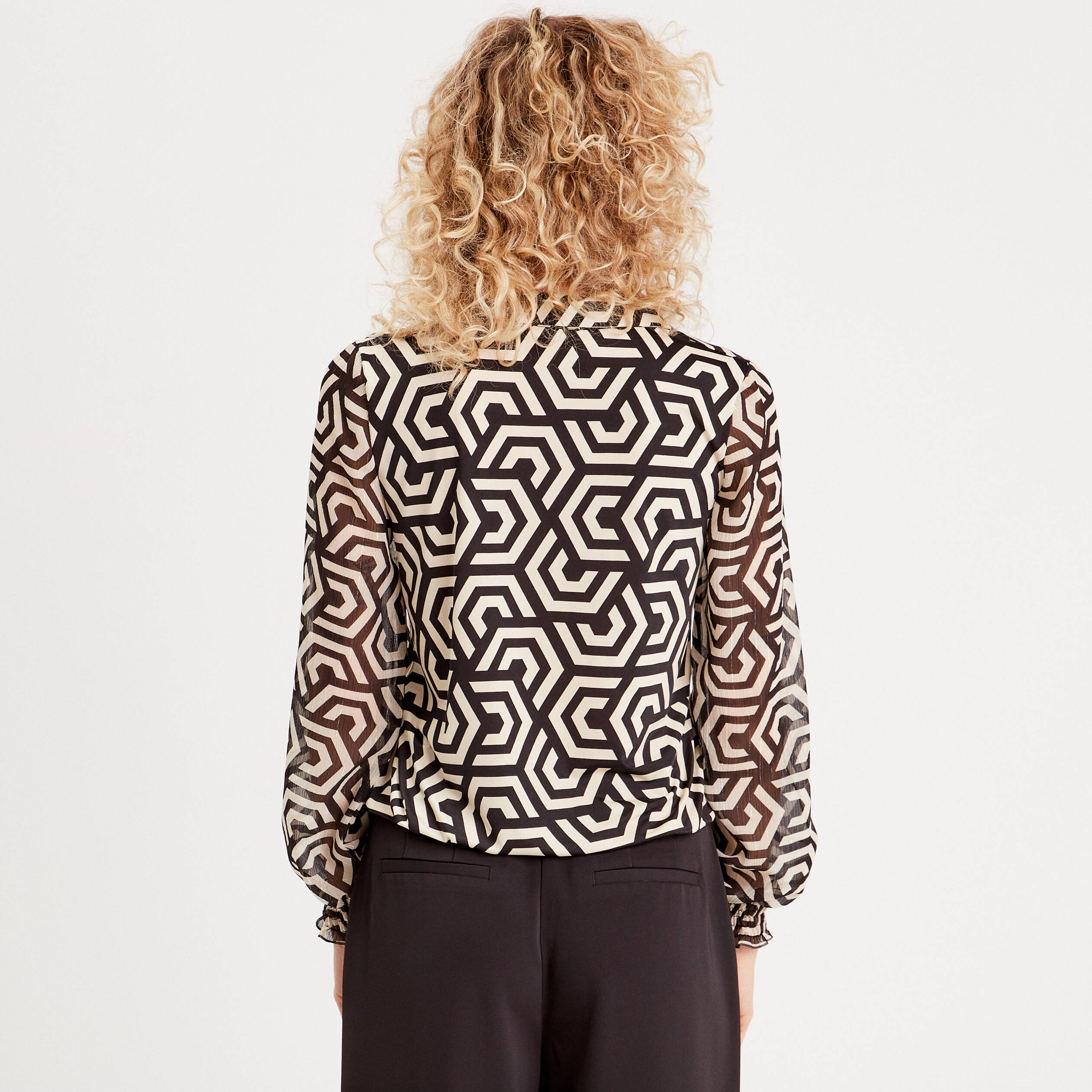 blouse paula manches longues blanc femme Blouse Paula - manches longues blanc femme