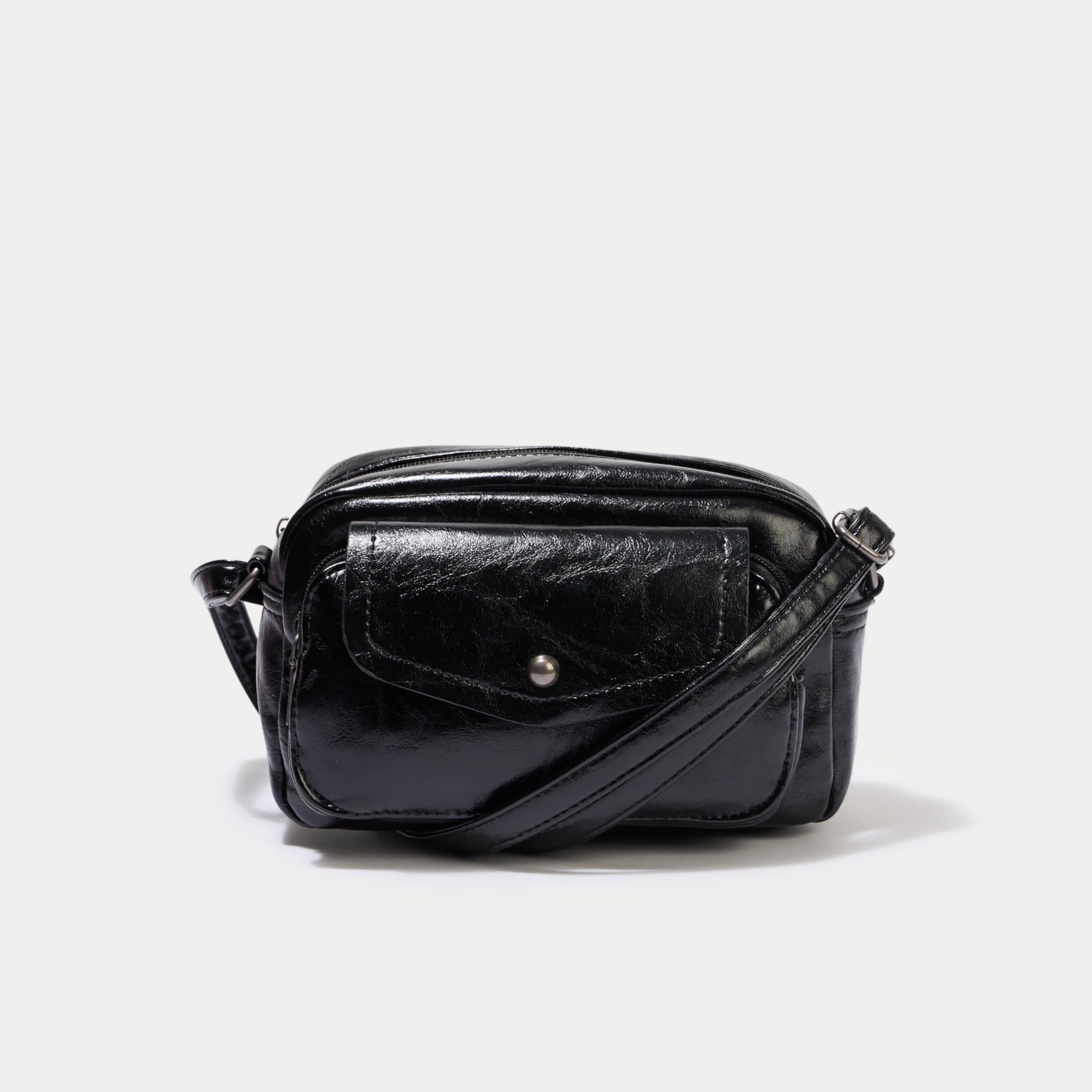Sac similicuir noir femme