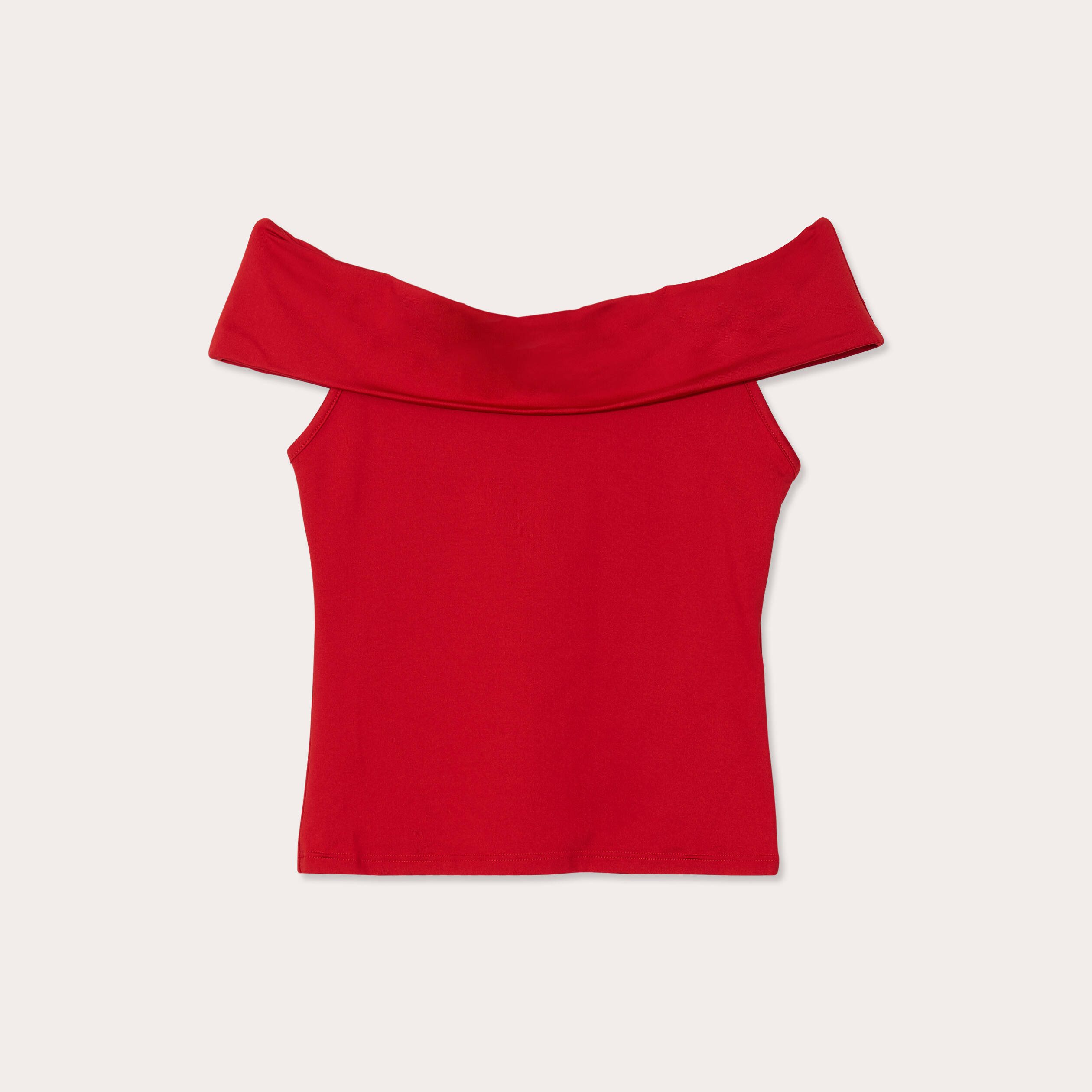 t shirt col bardot rouge femme T-shirt col bardot rouge femme
