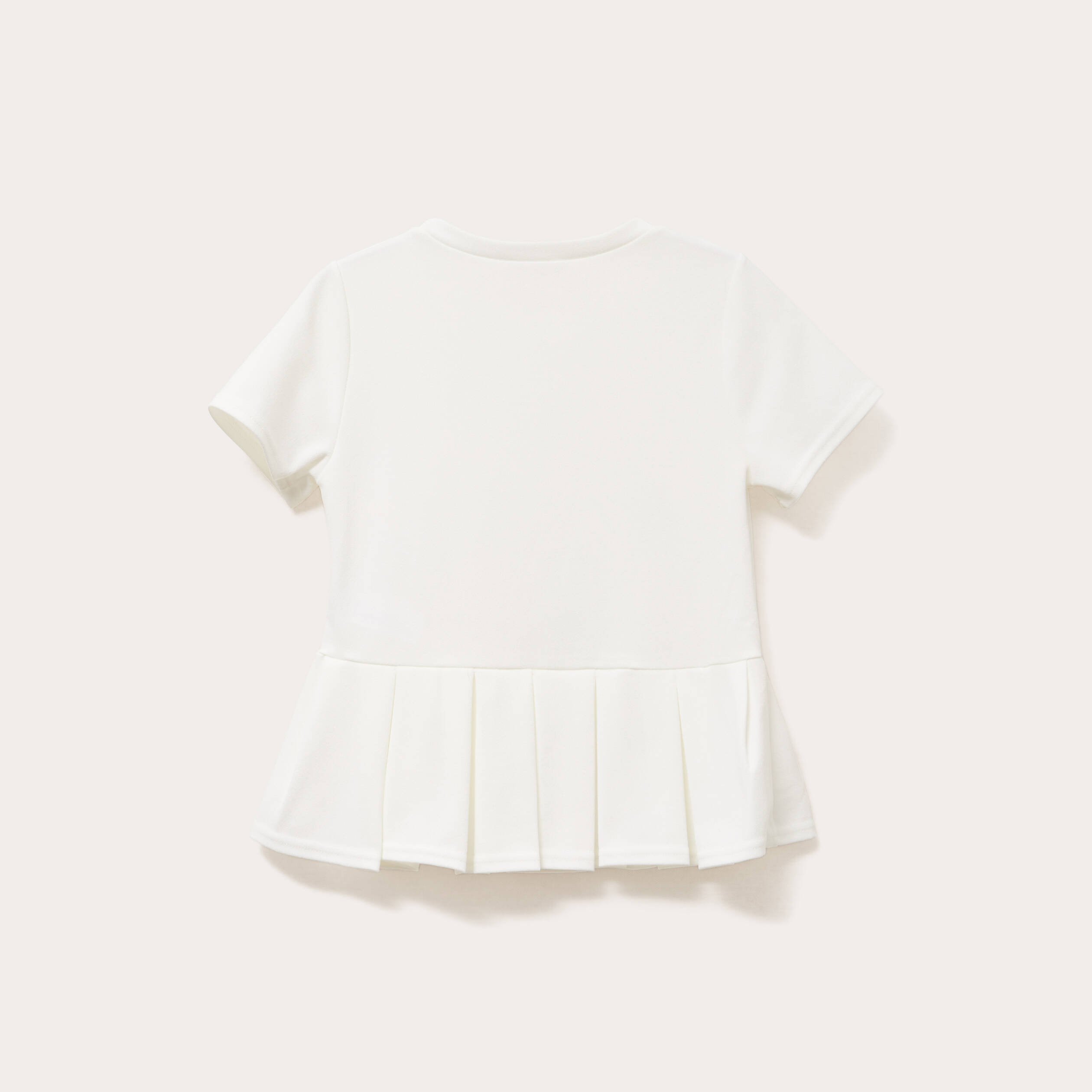 top col rond manches courtes ecru femme Top col rond manches courtes ecru femme