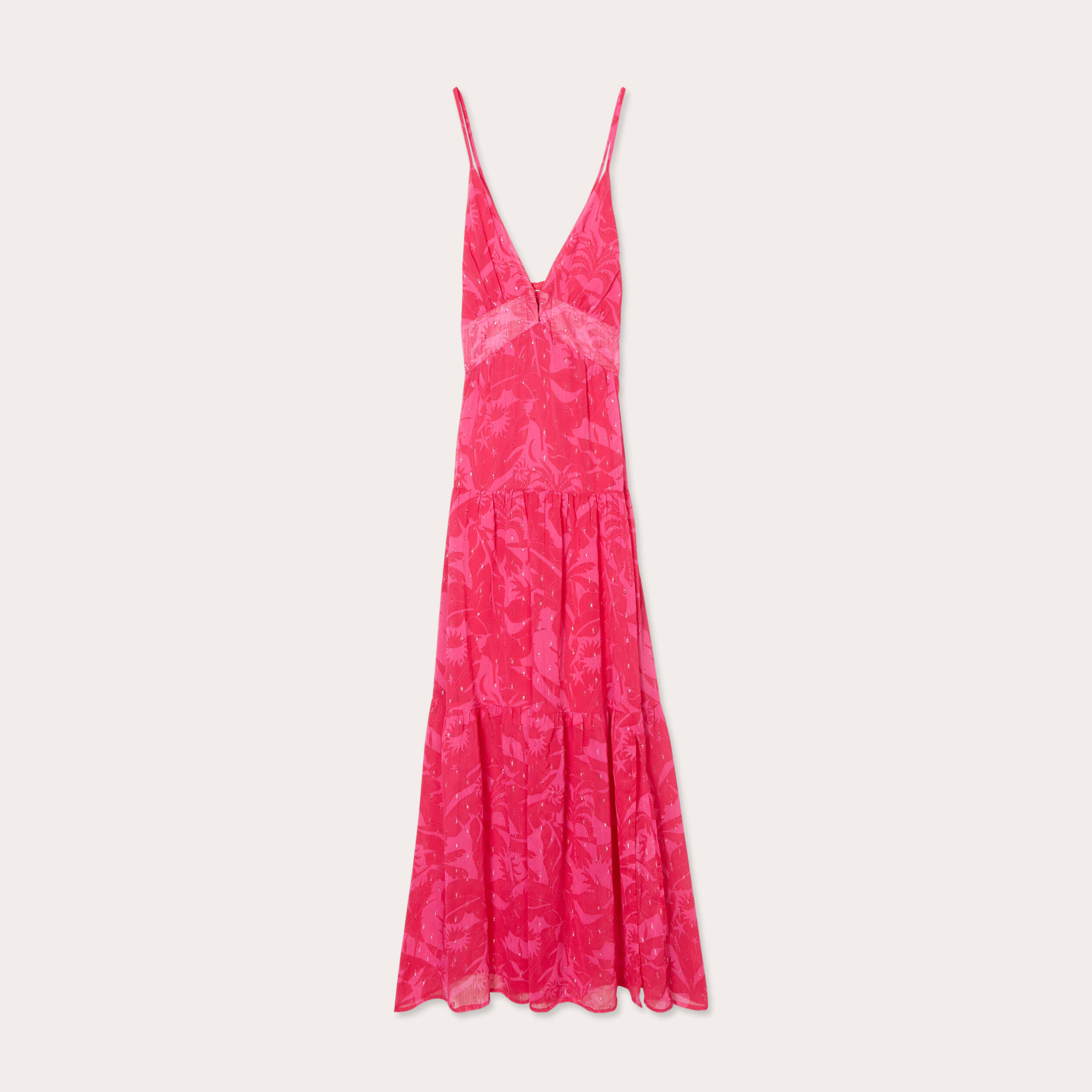 Robe évasée rose hotsell
