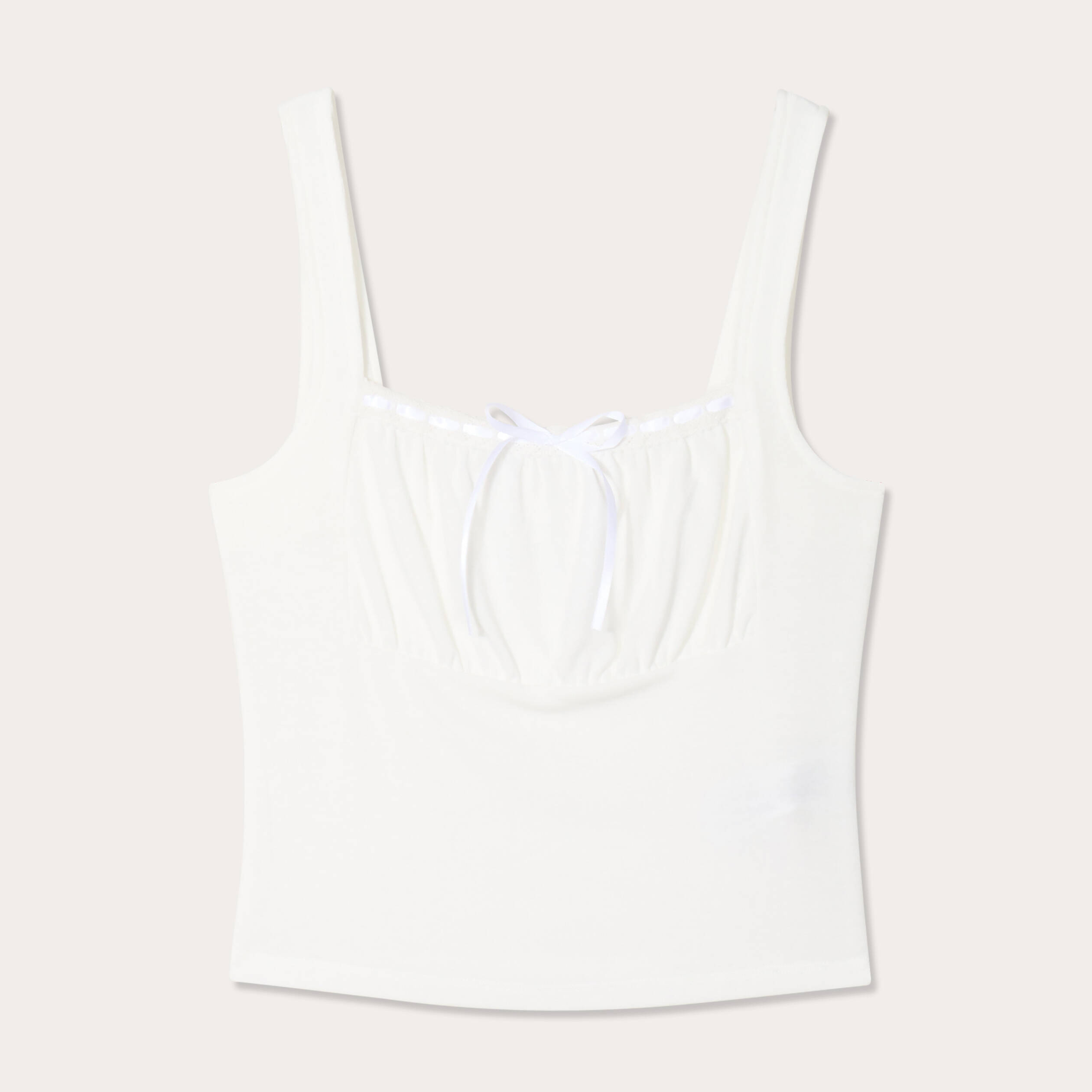 Bustier avec coques blanc femme