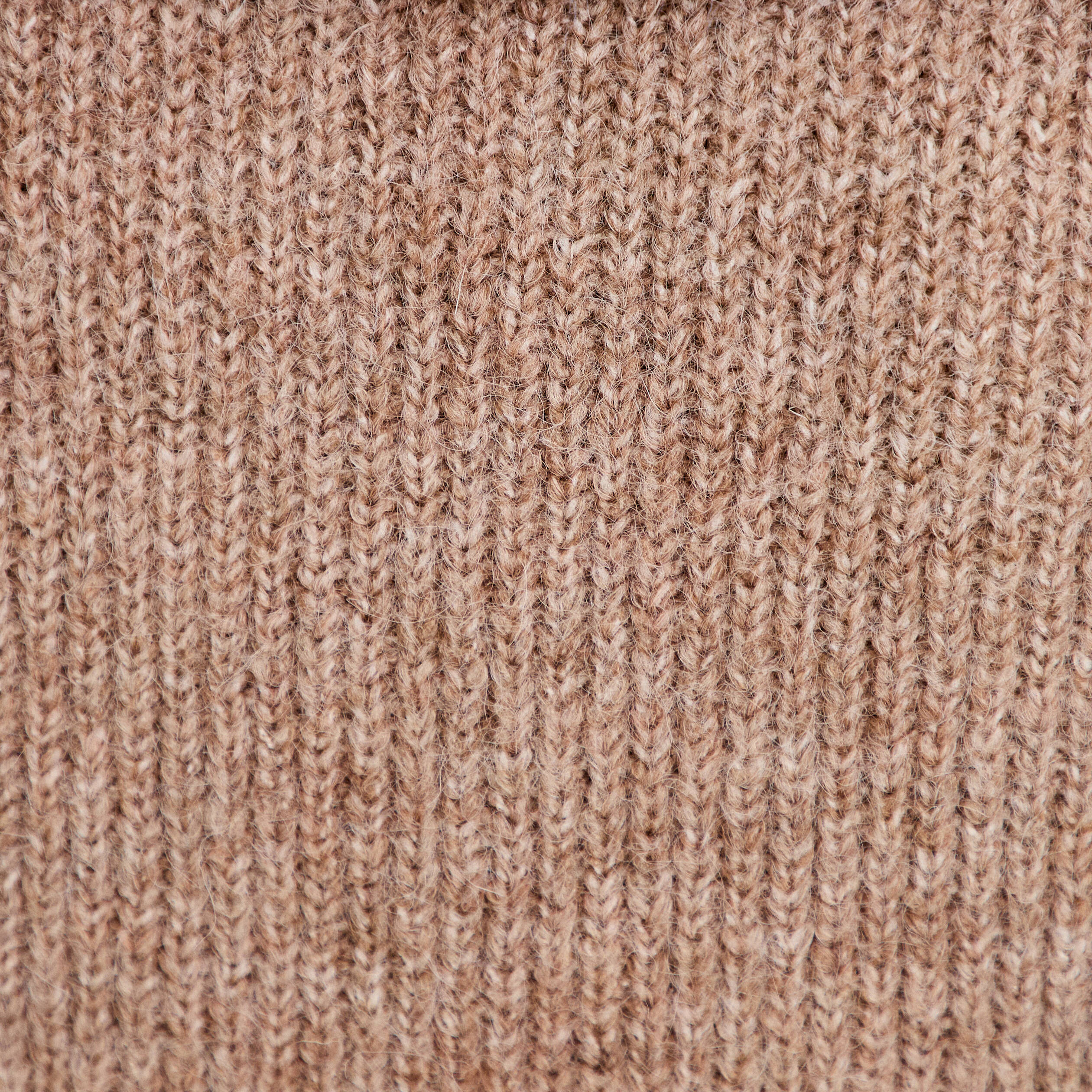 Pull col camionneur manches longues beige femme