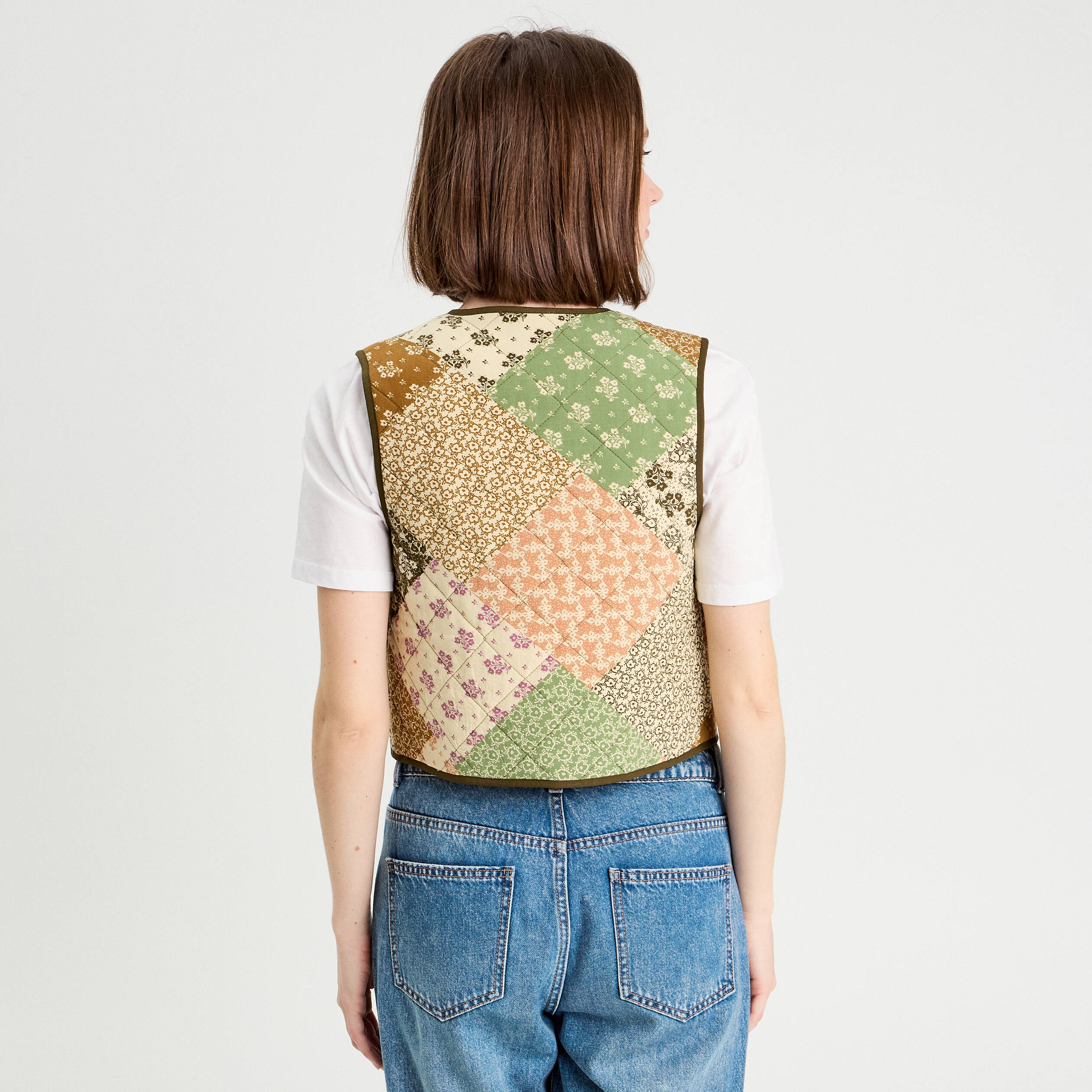 gilet matelasse sans manches beige femme Gilet matelassé sans manches beige femme
