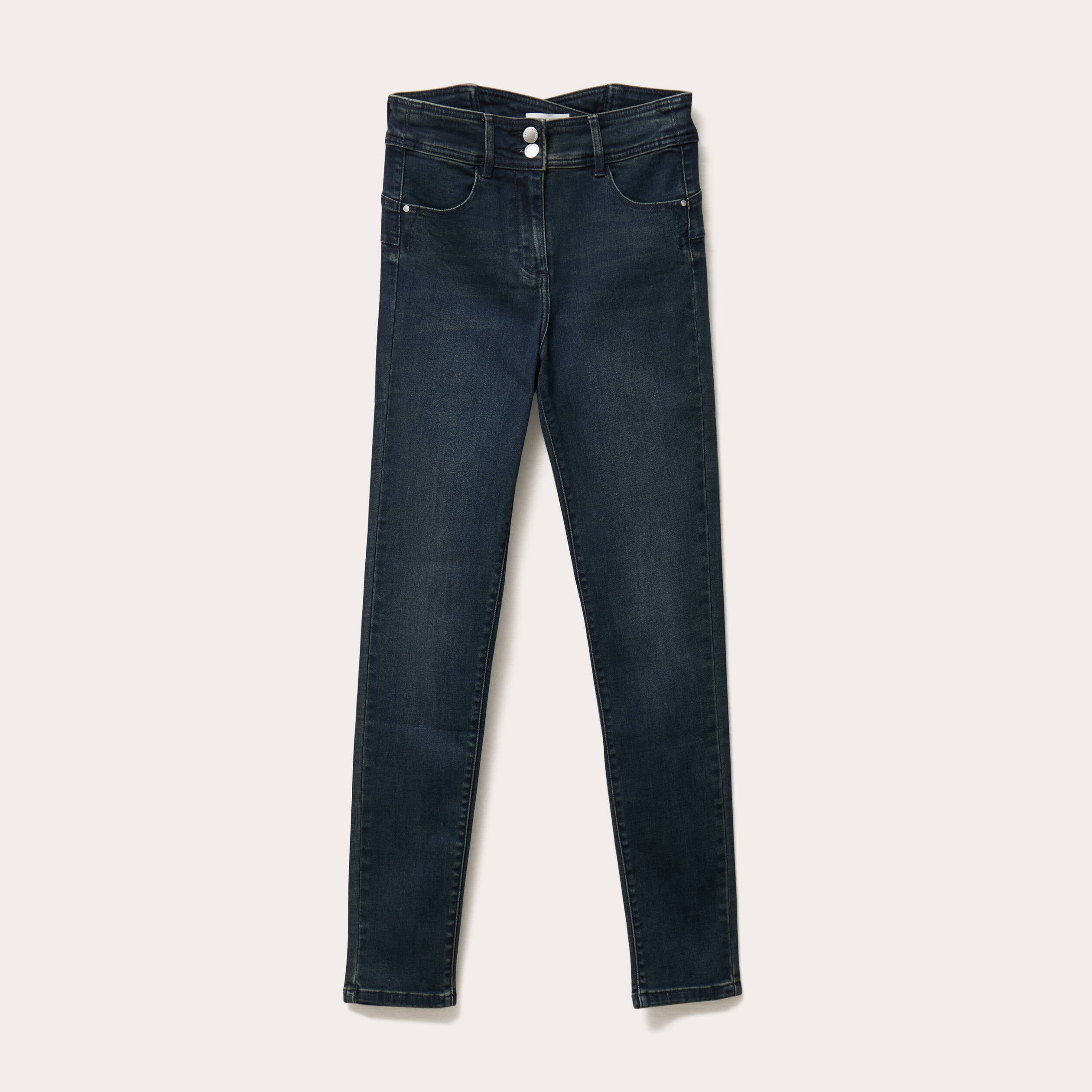 Jeans slim push-up denim blue black femme
