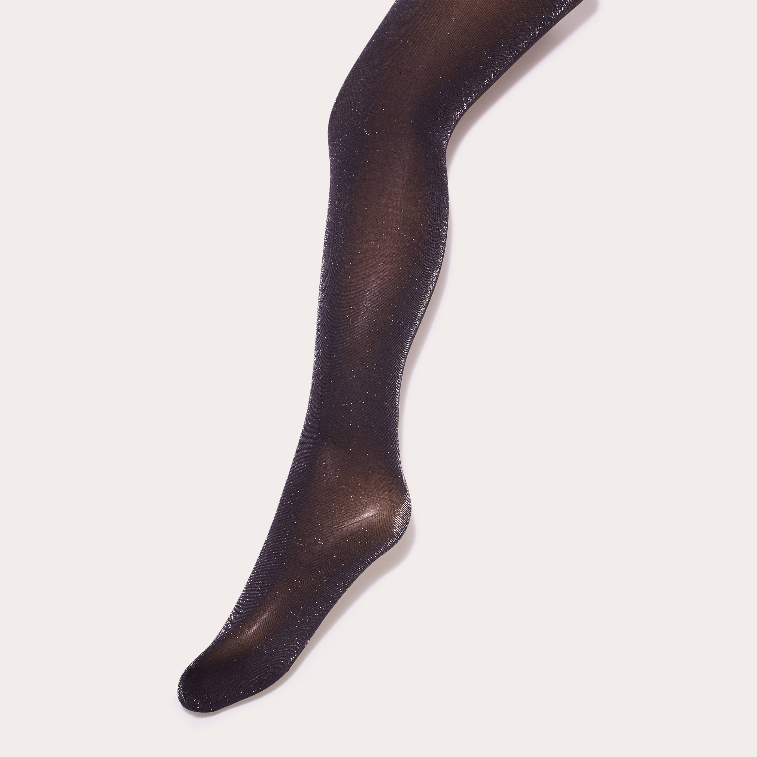 collants fils metallises noir femme Collants fils métallisés noir femme