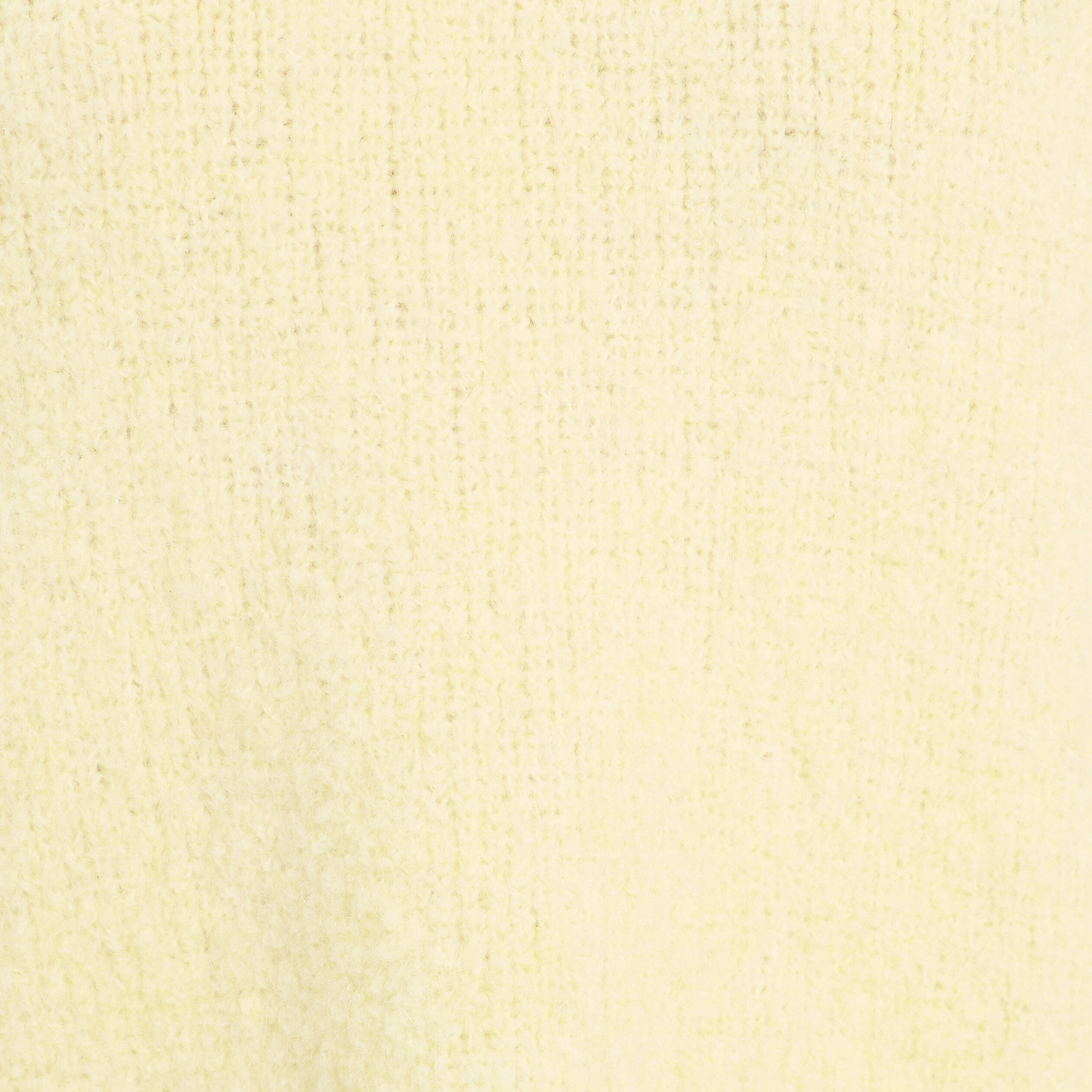 Pull manches courtes jaune clair femme
