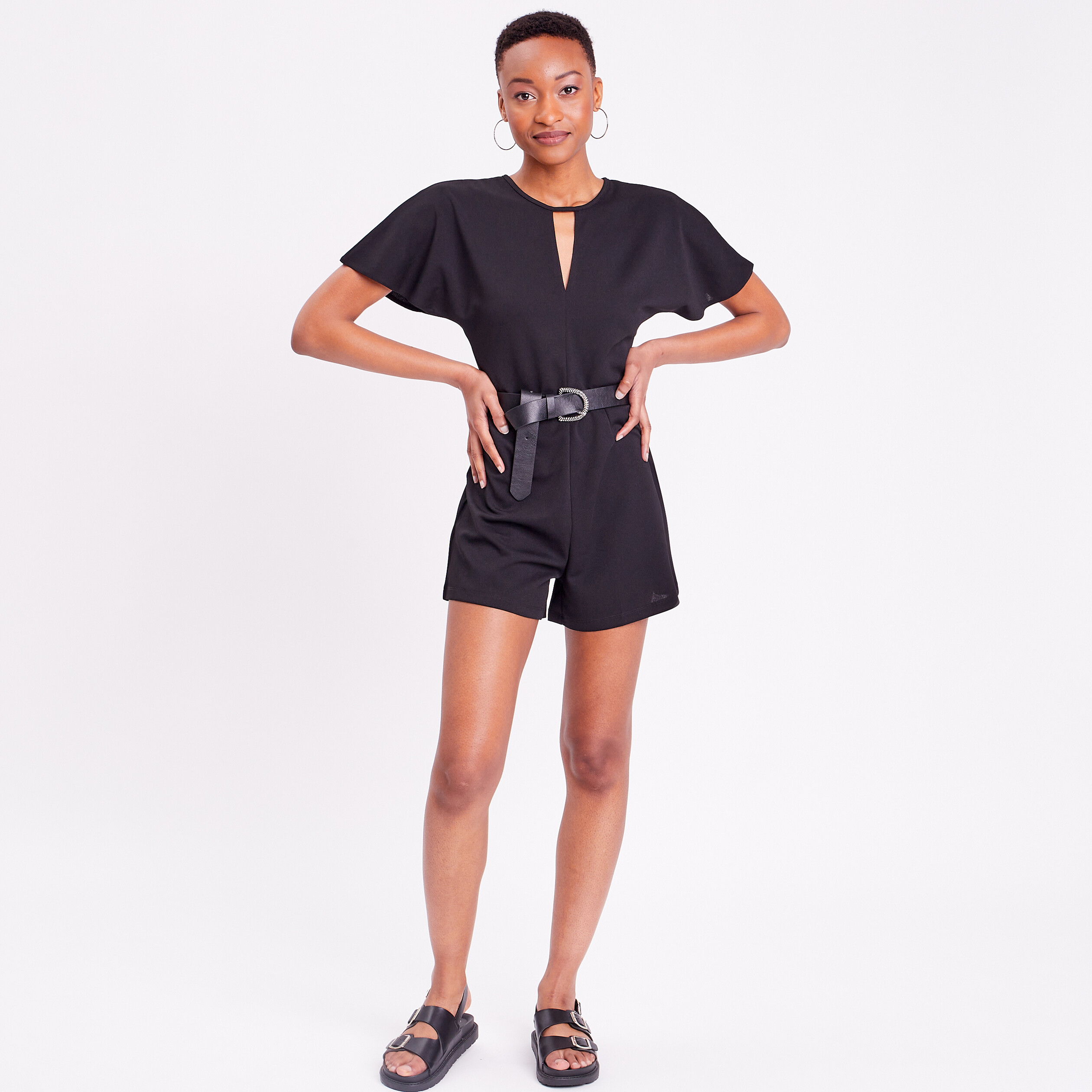 Combi short online noir femme