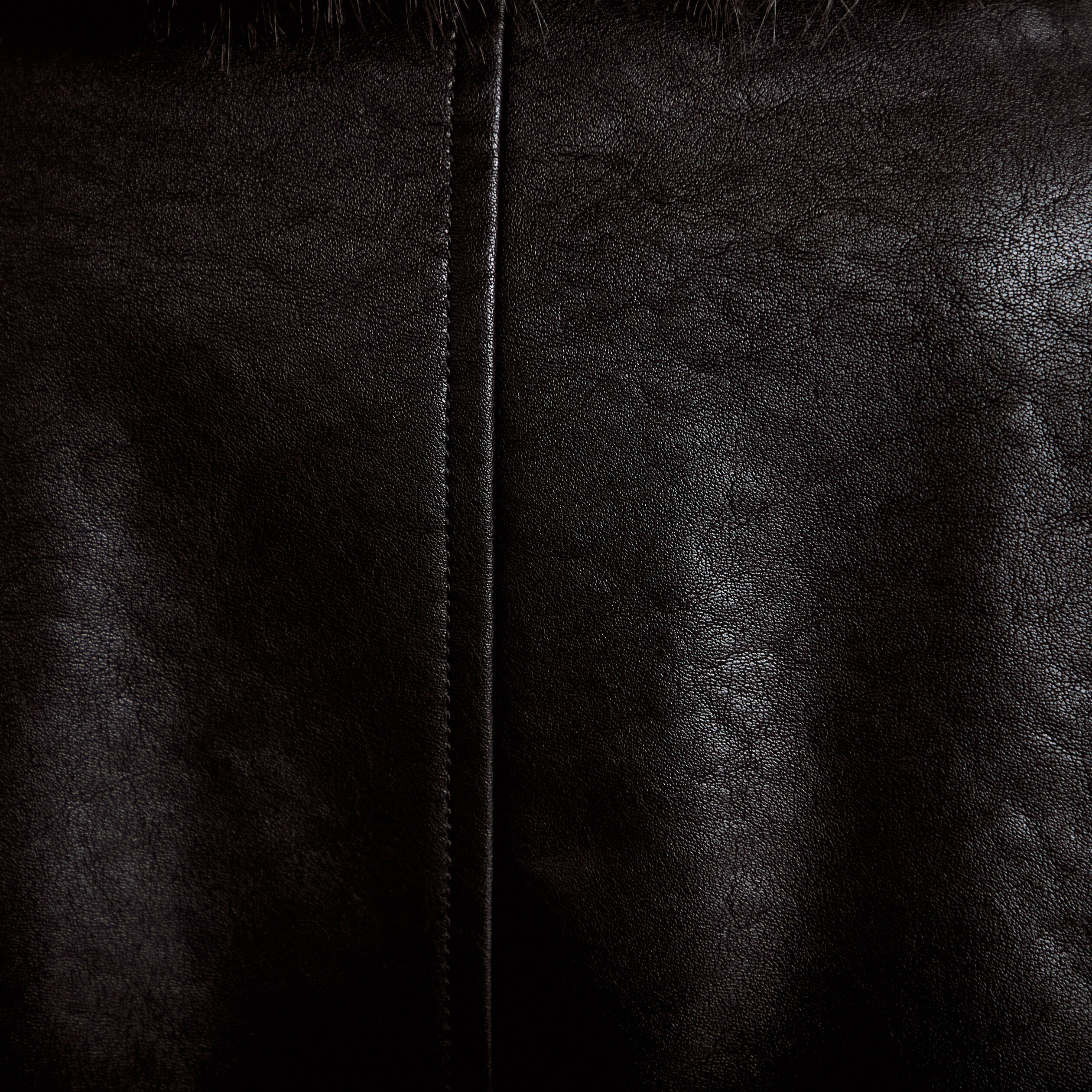 Veste droite similicuir col tailleur noir femme