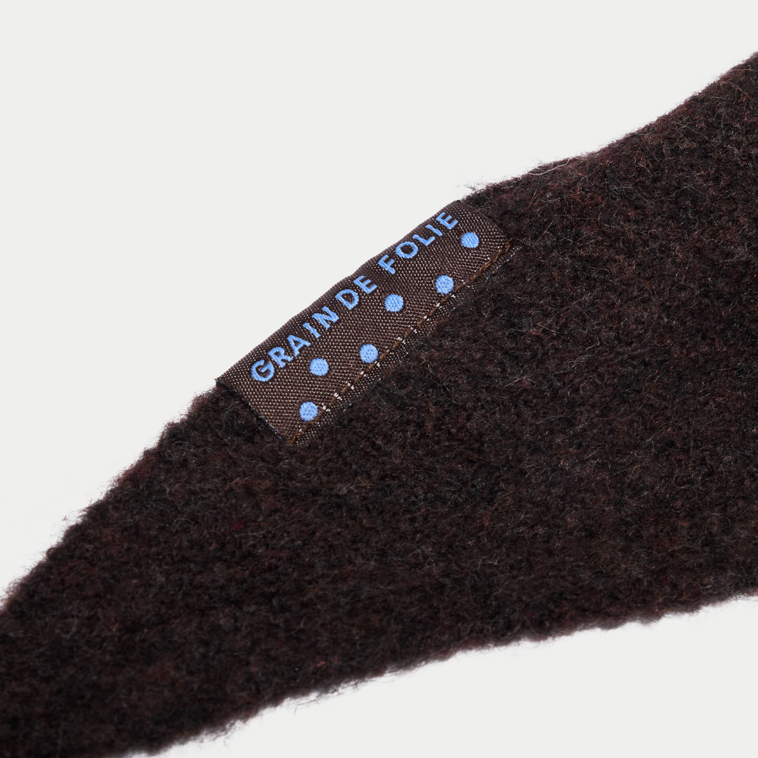 Foulard fluide marron fonc&eacute; femme