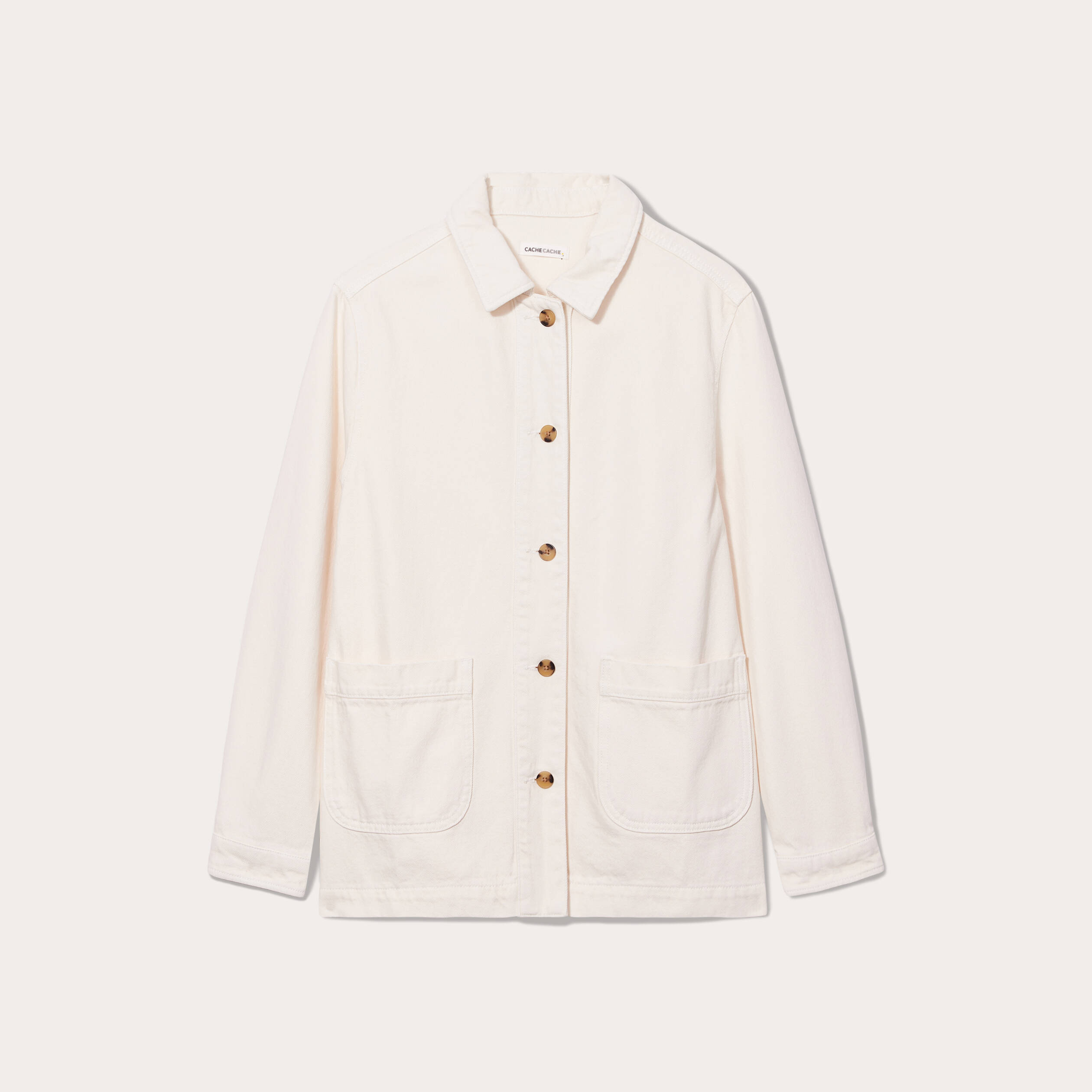 Surchemise en jean ecru femme