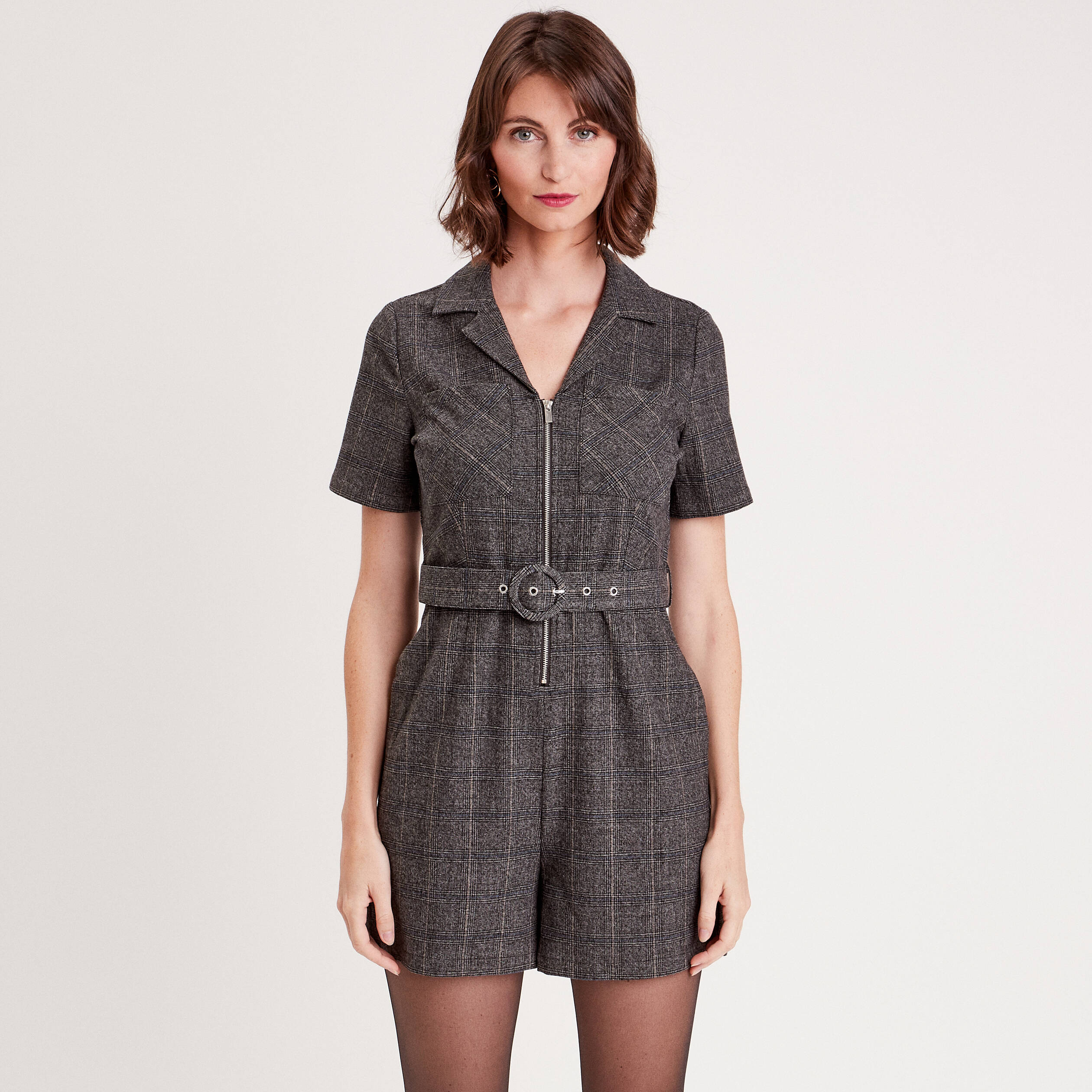 combishort droite noir femme Combishort droite noir femme