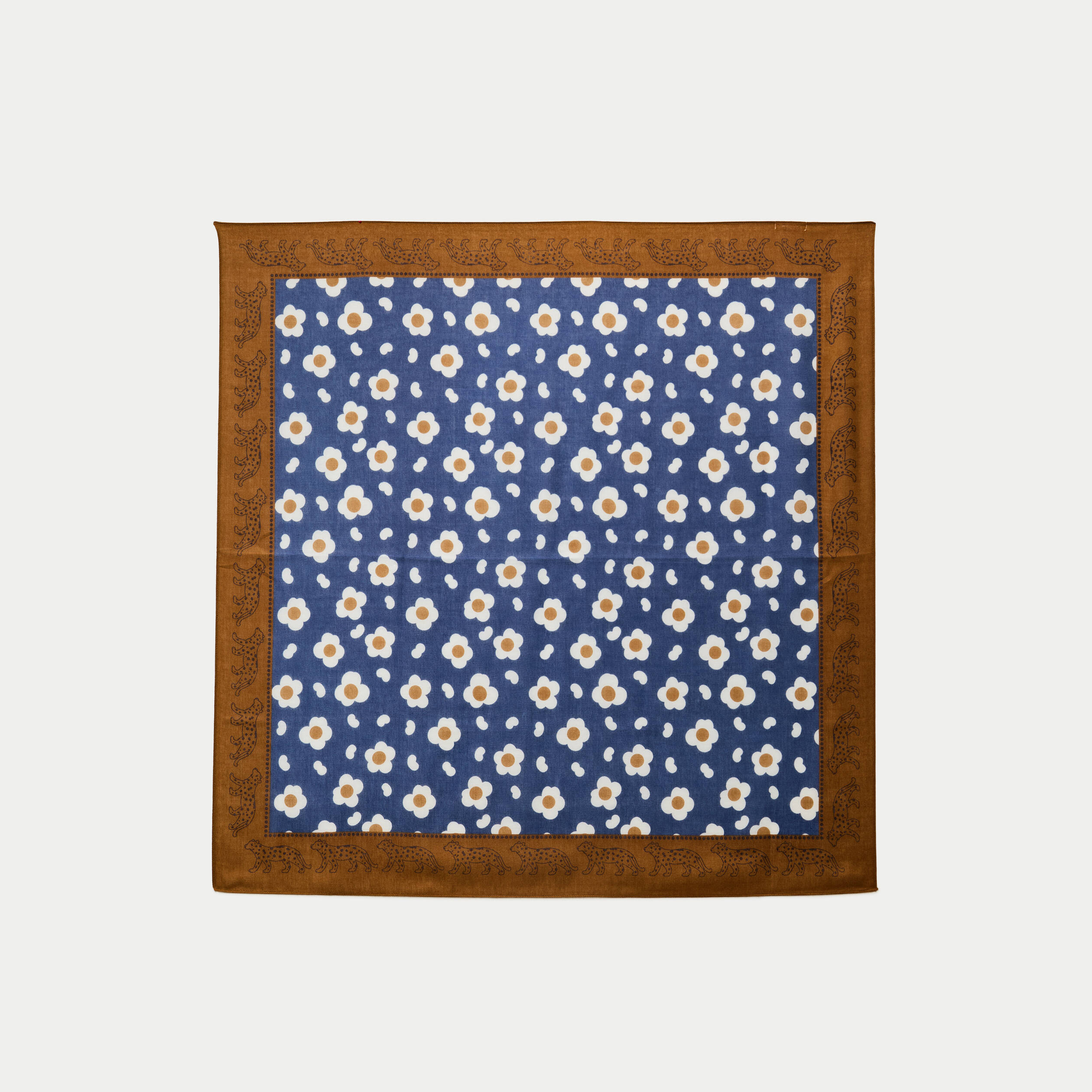 Foulard bleu fonc&eacute; femme