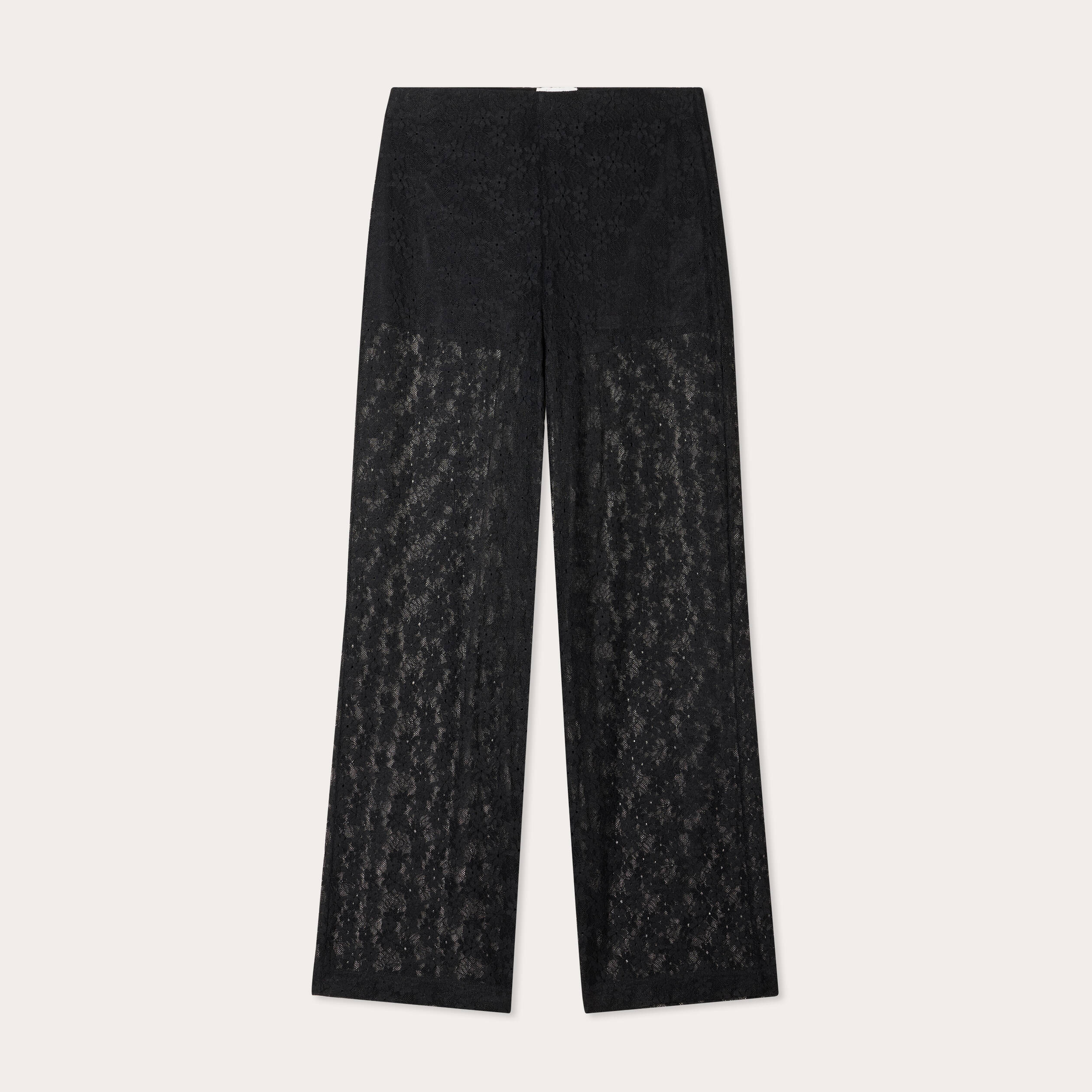 pantalon dentelle large noir femme Pantalon dentelle large noir femme
