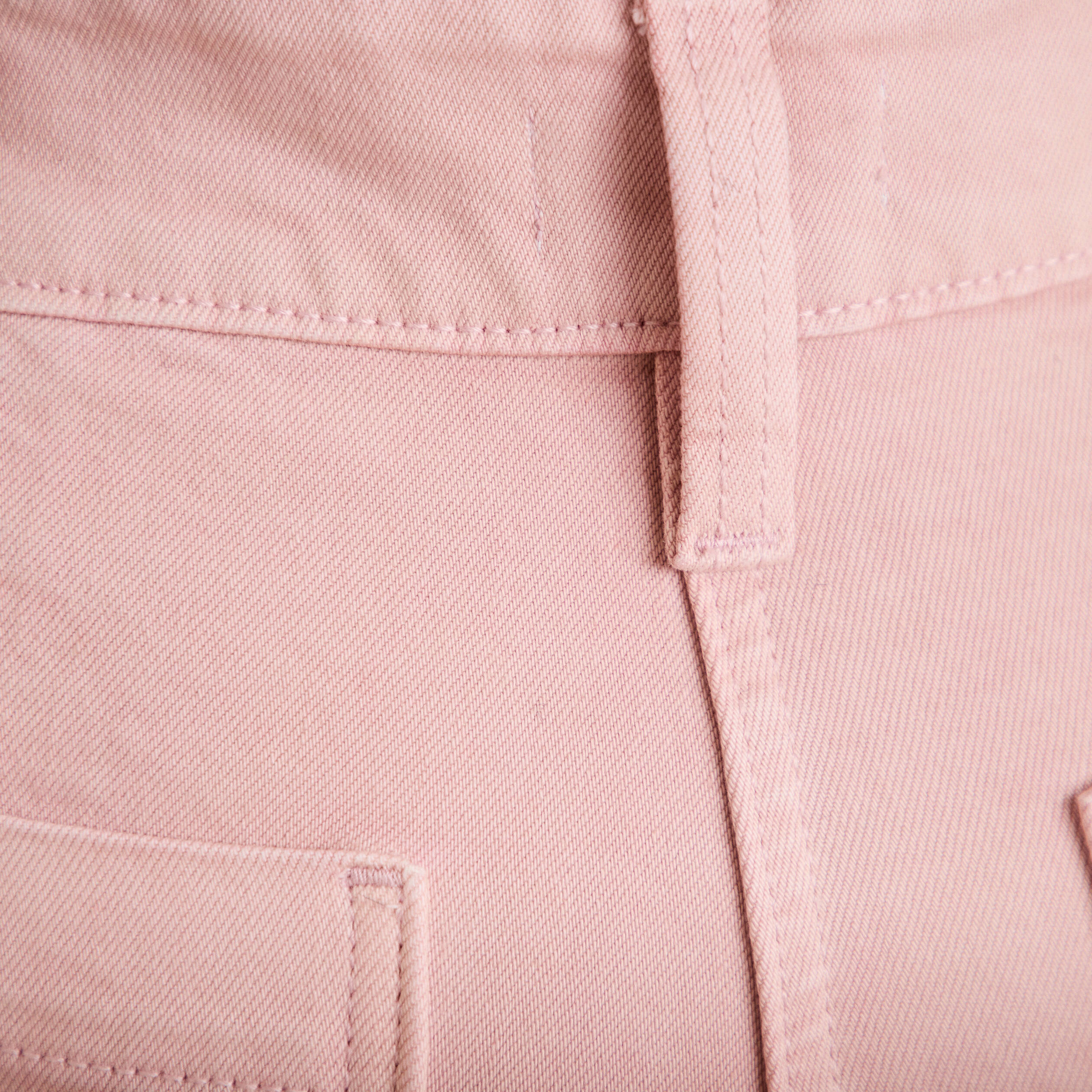 Jean bootcut taille haute rose clair femme
