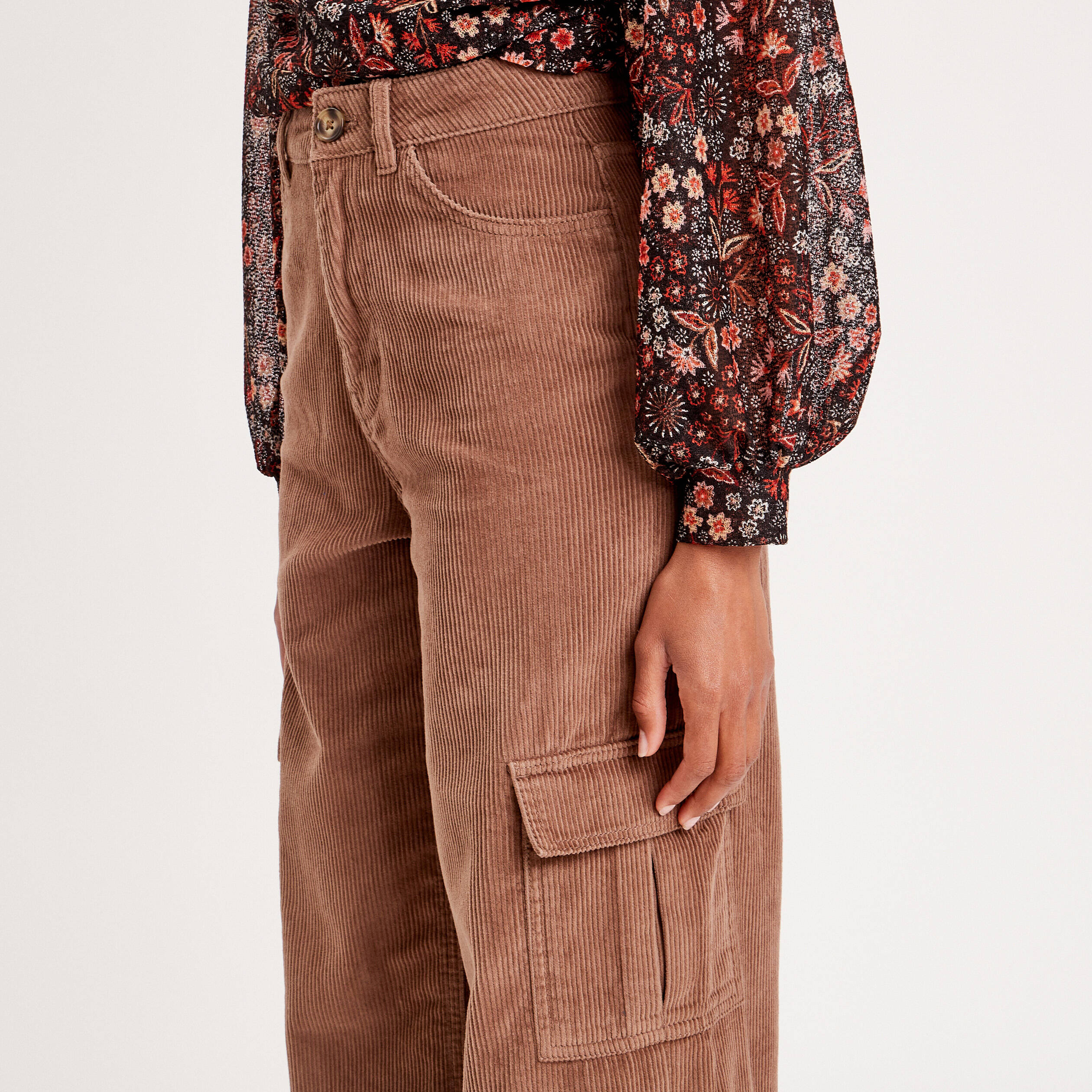 Pantalon hotsell cargo velours