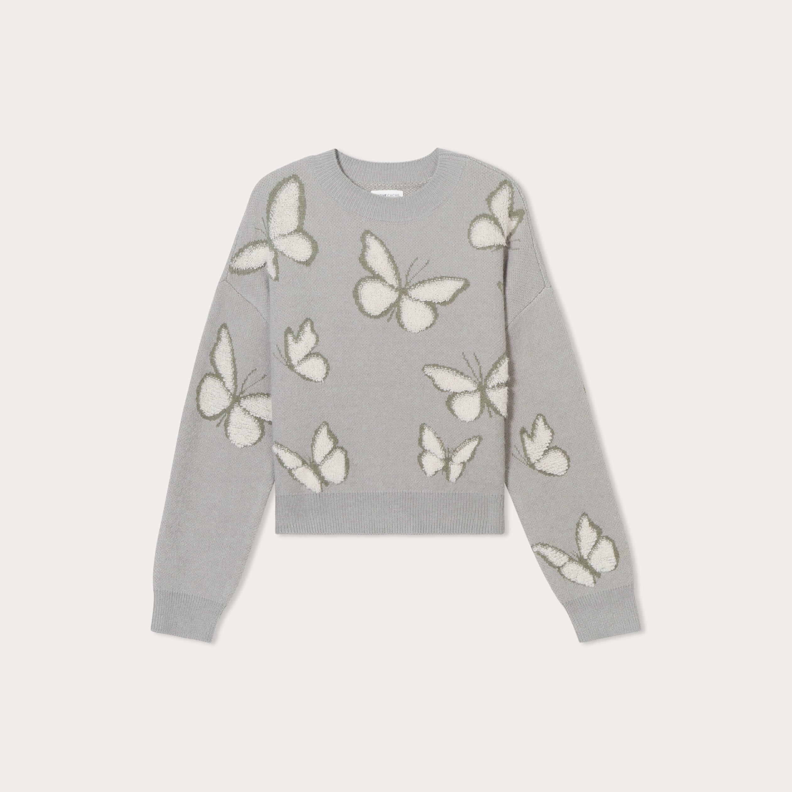 Pull manches longues vert pastel femme