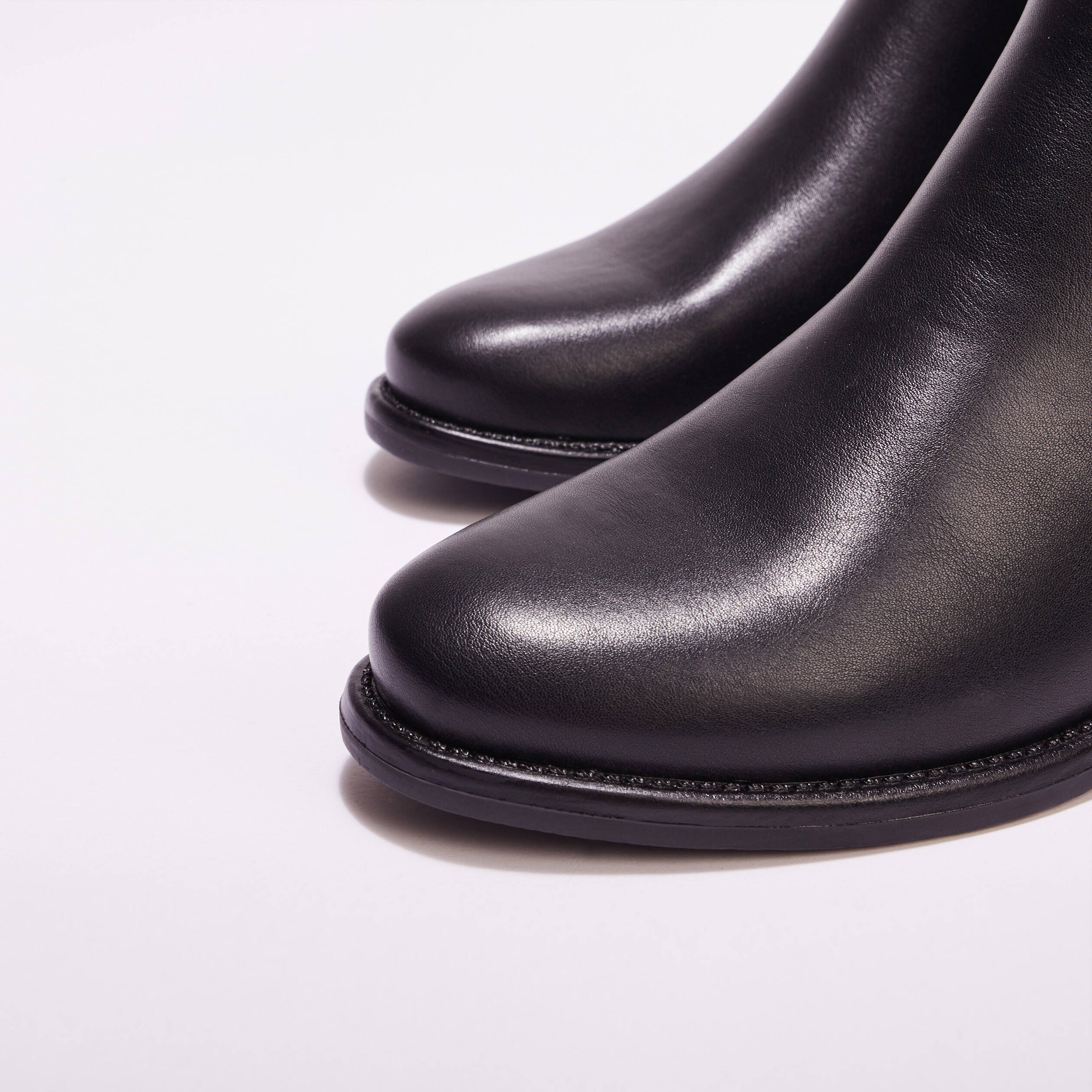 Bottines chelsea aspect croco noir femme Vibs