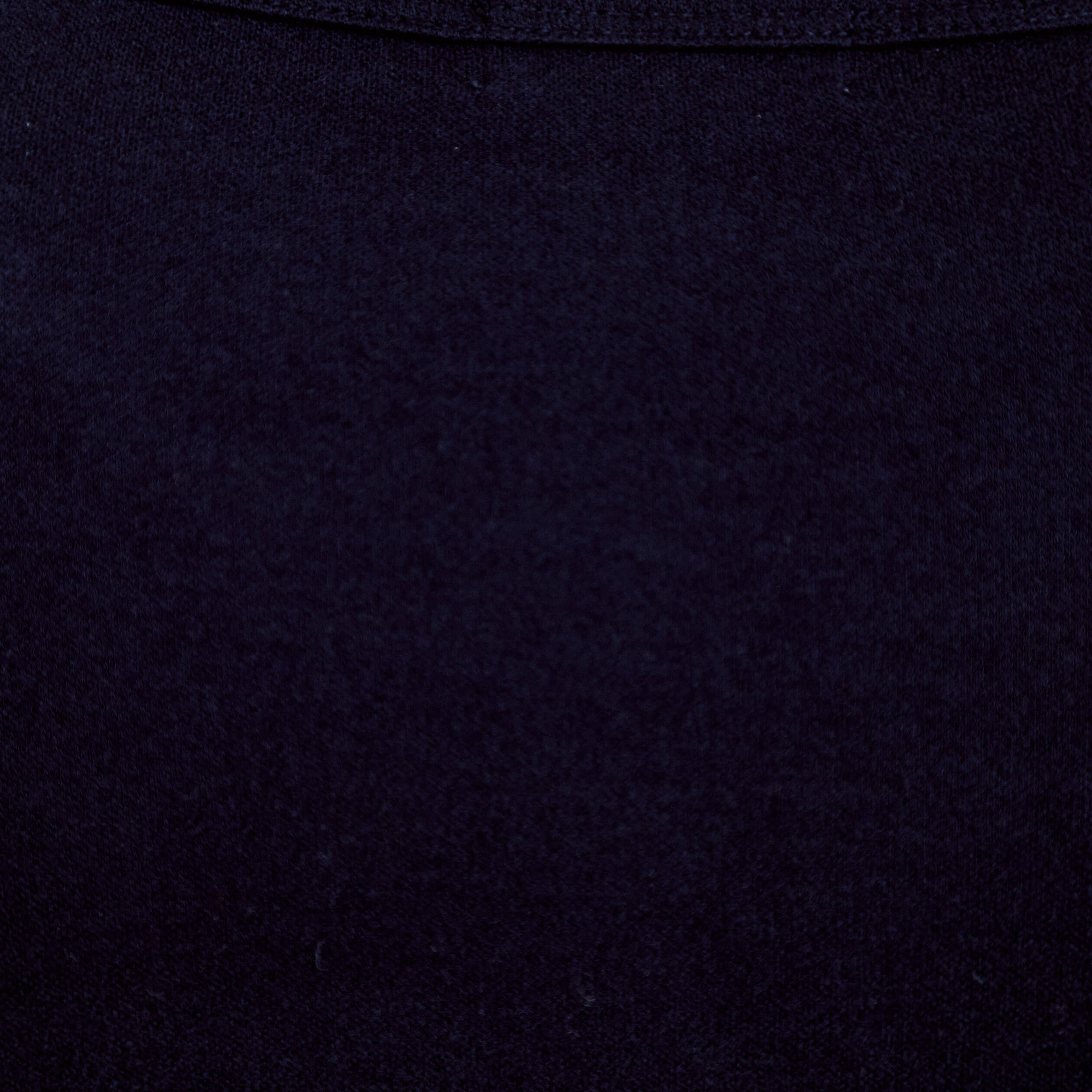 Top col rond manches longues bleu marine femme