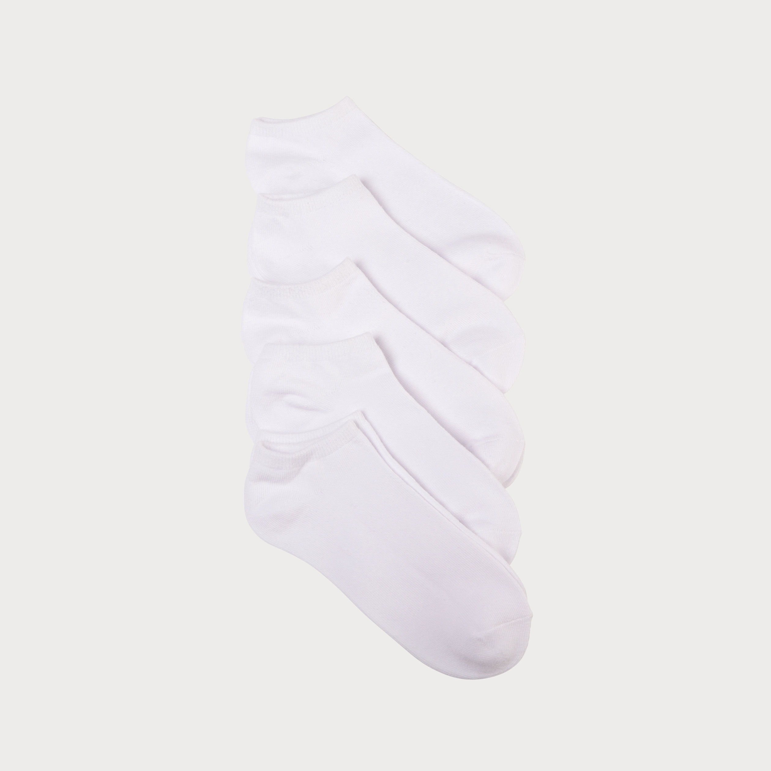 lot de 5 paires chaussettes unies ecru femme Lot de 5 paires chaussettes unies ecru femme