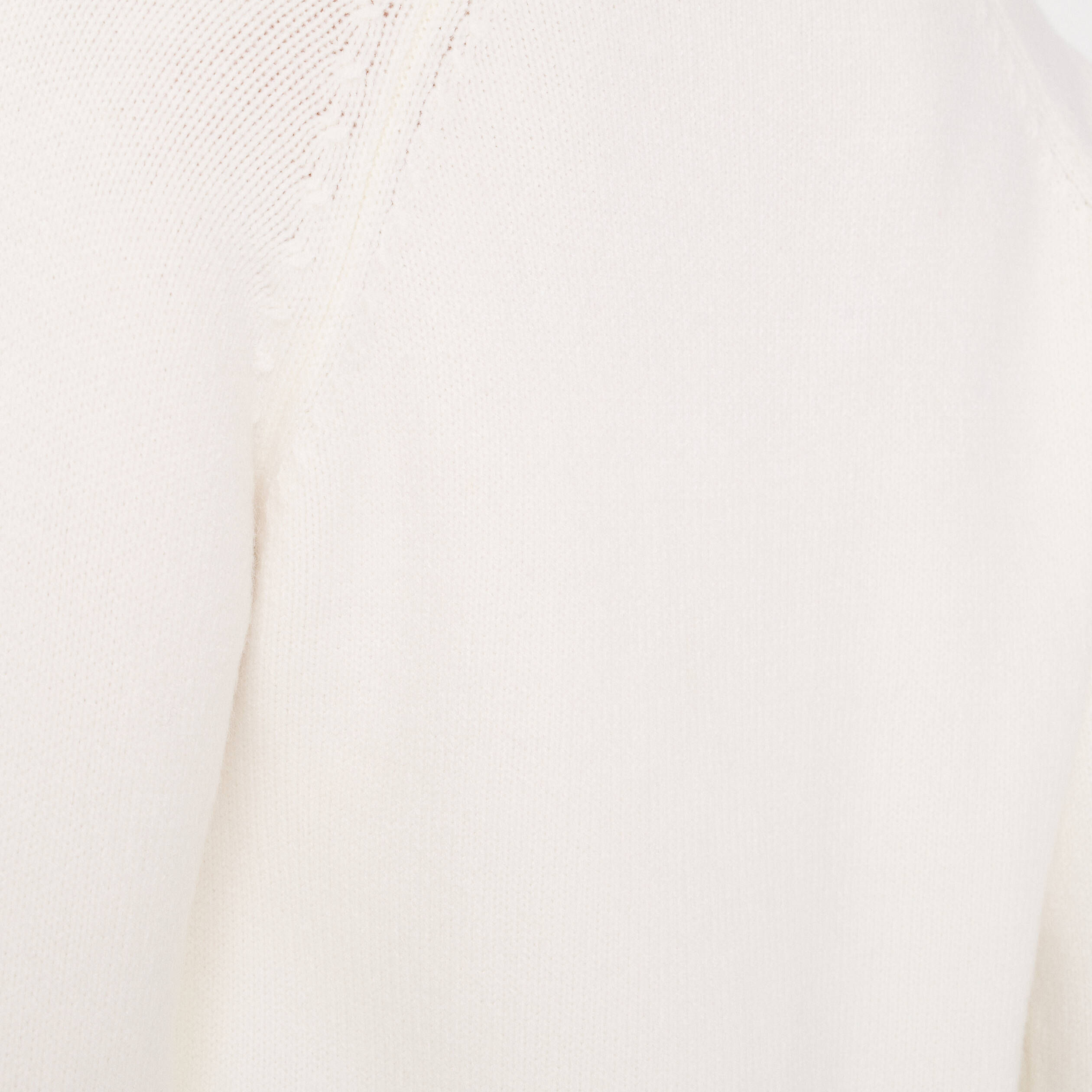 Robe pull col roul&eacute; ecru femme