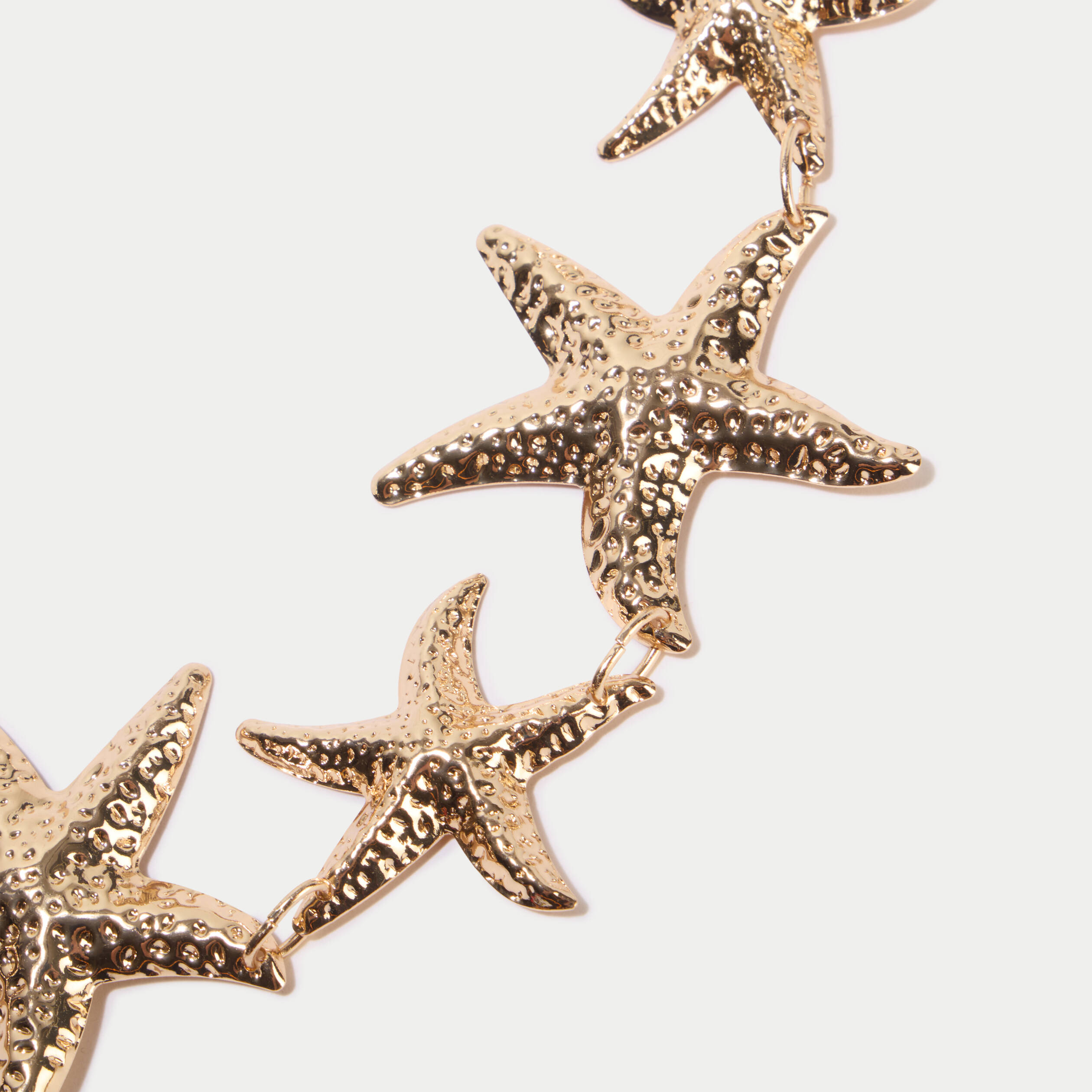 Ceinture bijoux &eacute;toiles de mer couleur or femme