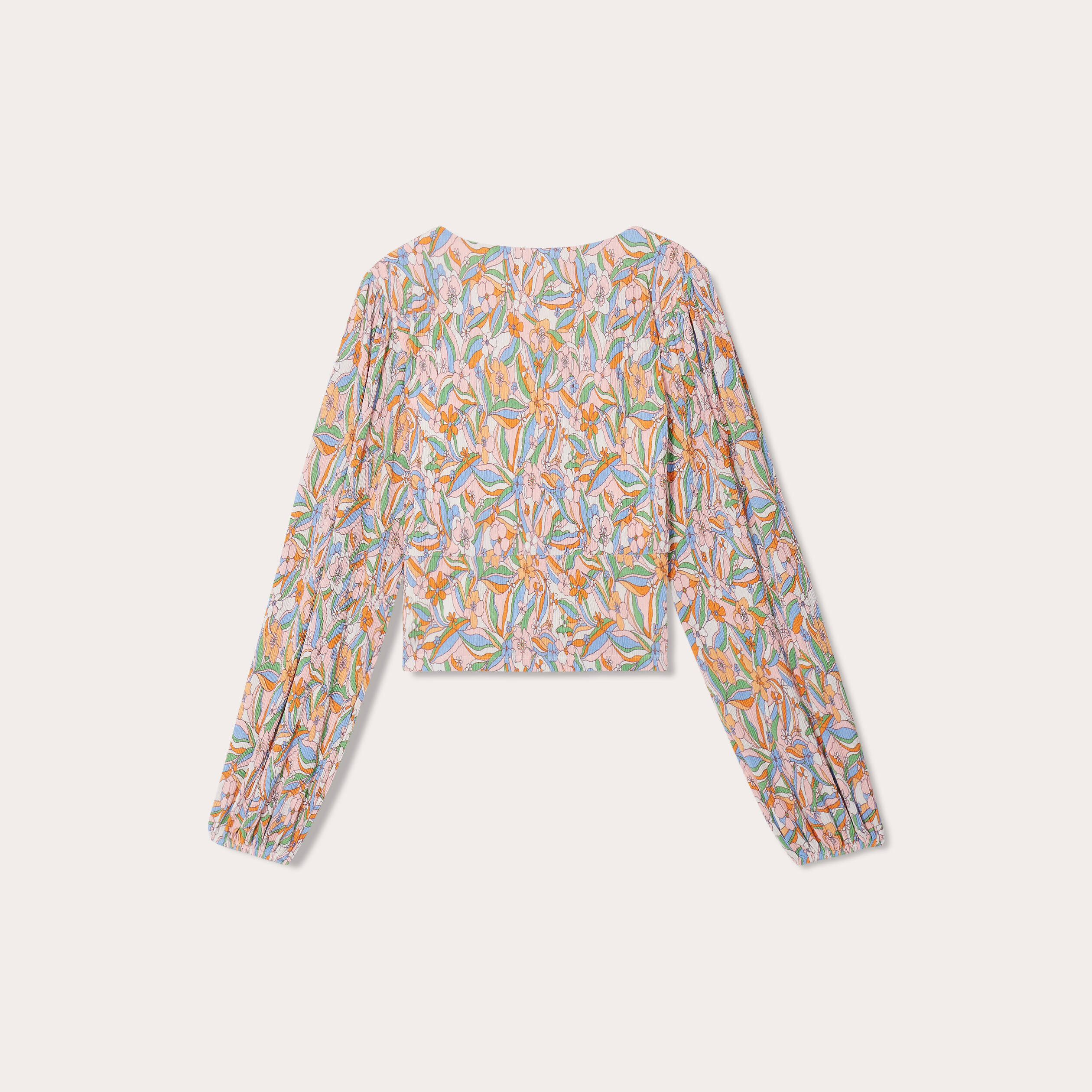 blouse manches longues plissee rose femme Blouse manches longues plissée rose femme