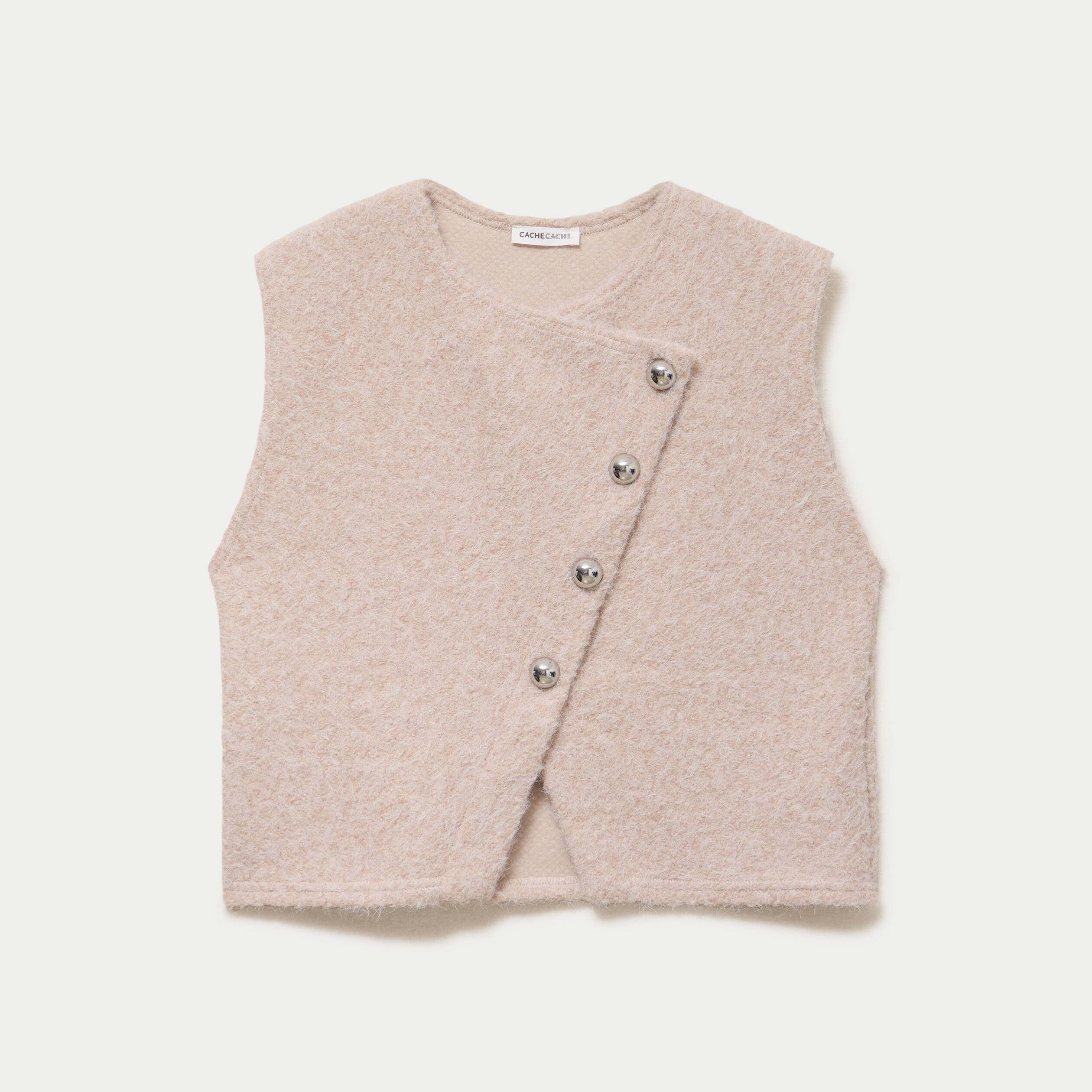 Gilet sans manches sable femme