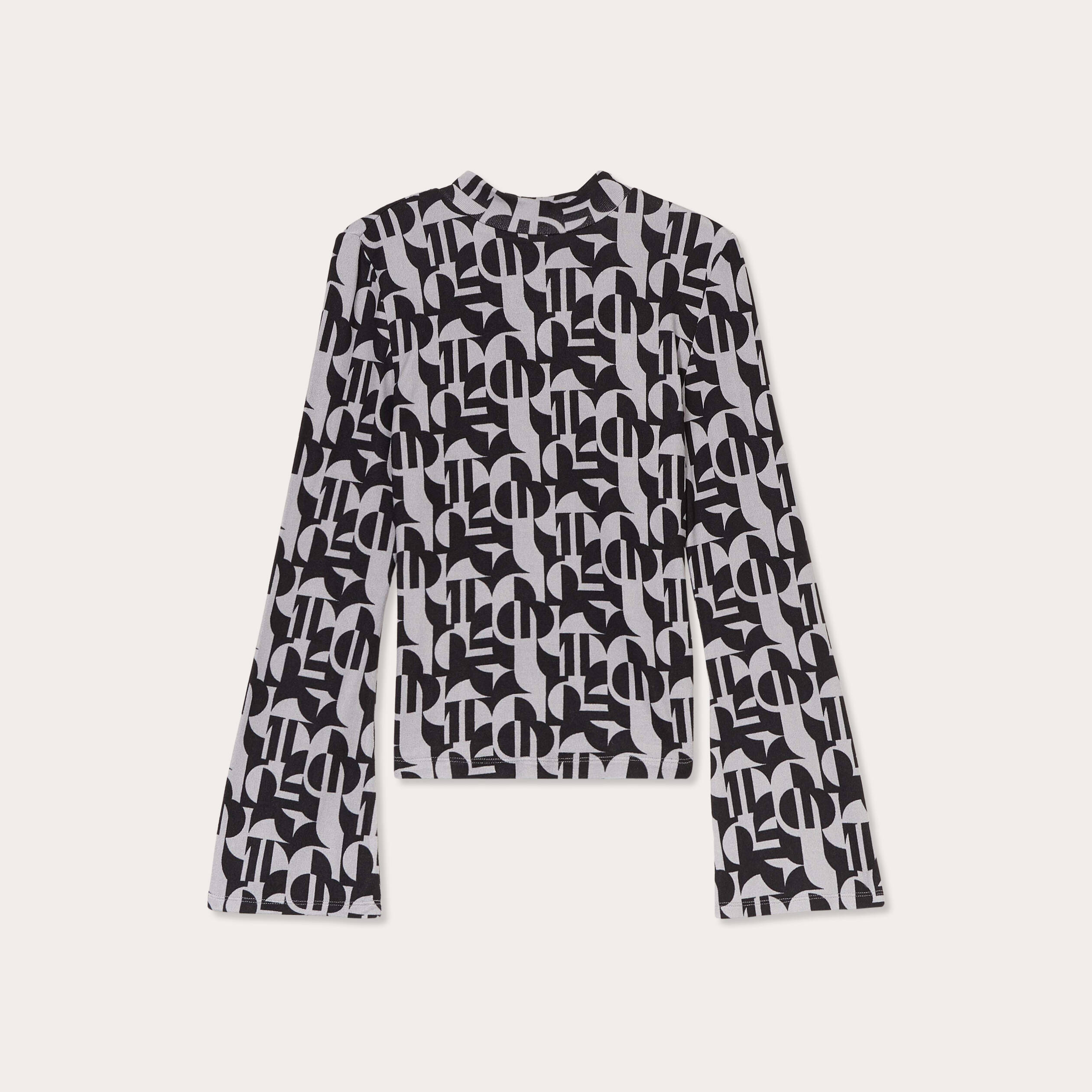 t shirt manches pagodes gris femme T-shirt manches pagodes gris femme