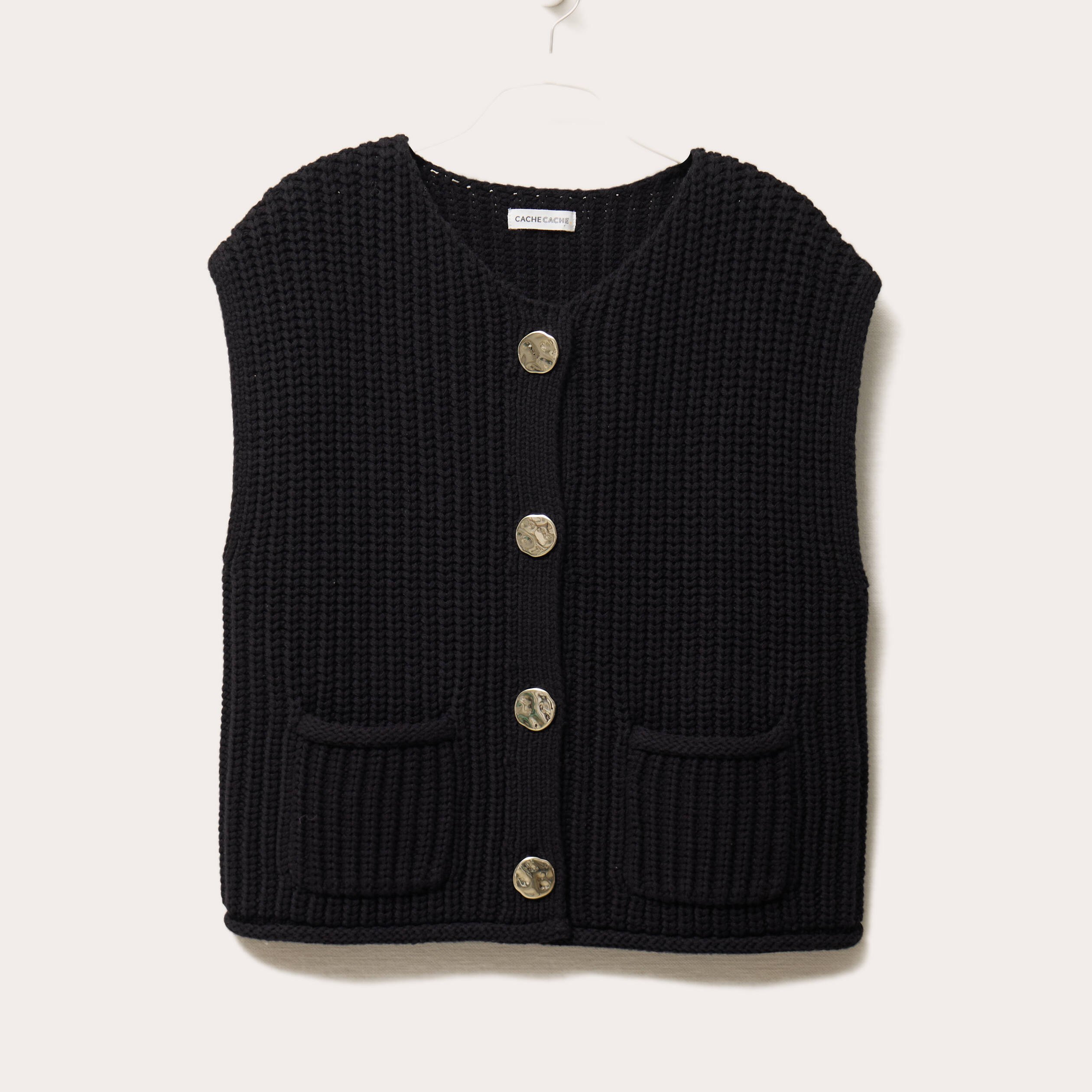 gilet sans manches noir femme Gilet sans manches noir femme