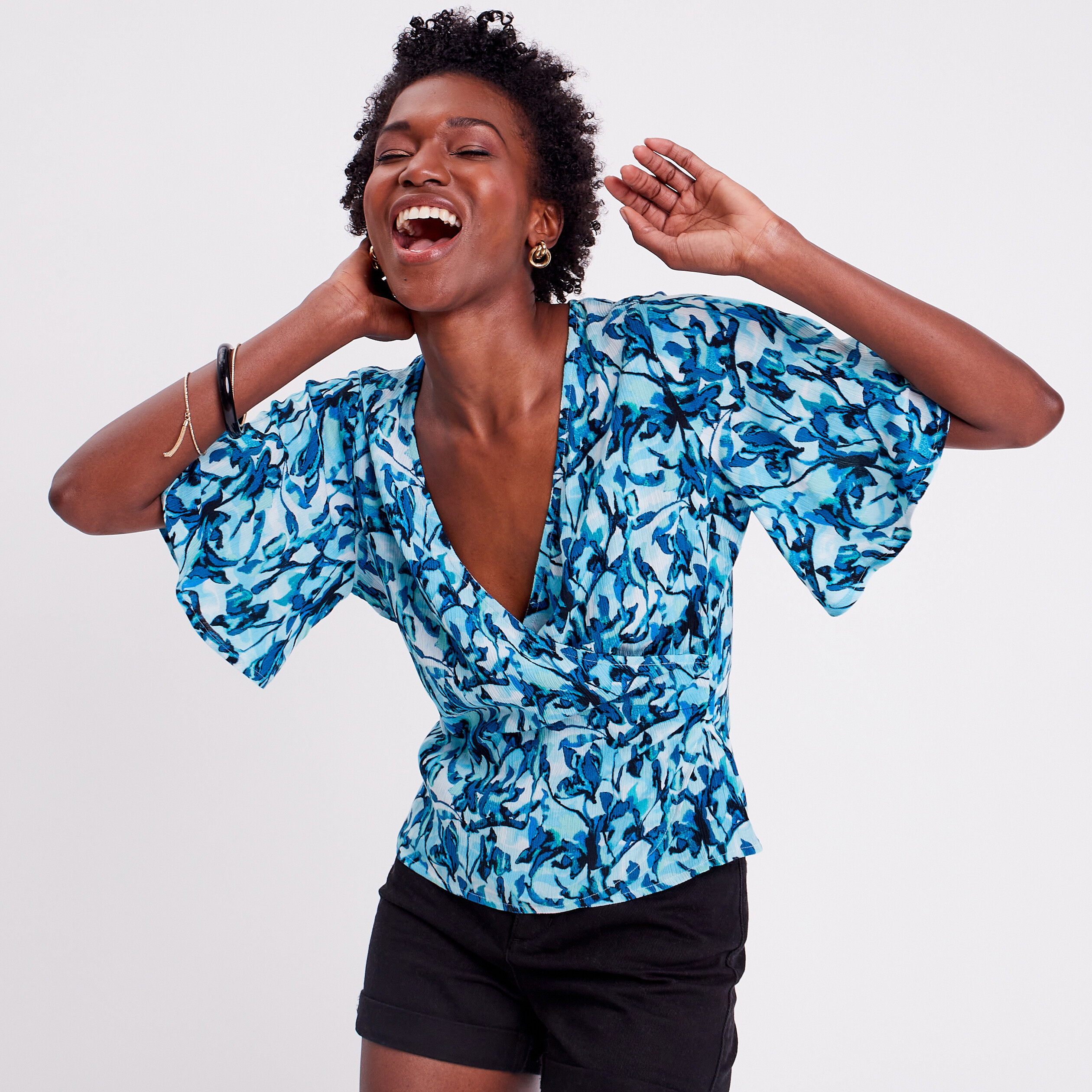 Blouse coeur best sale