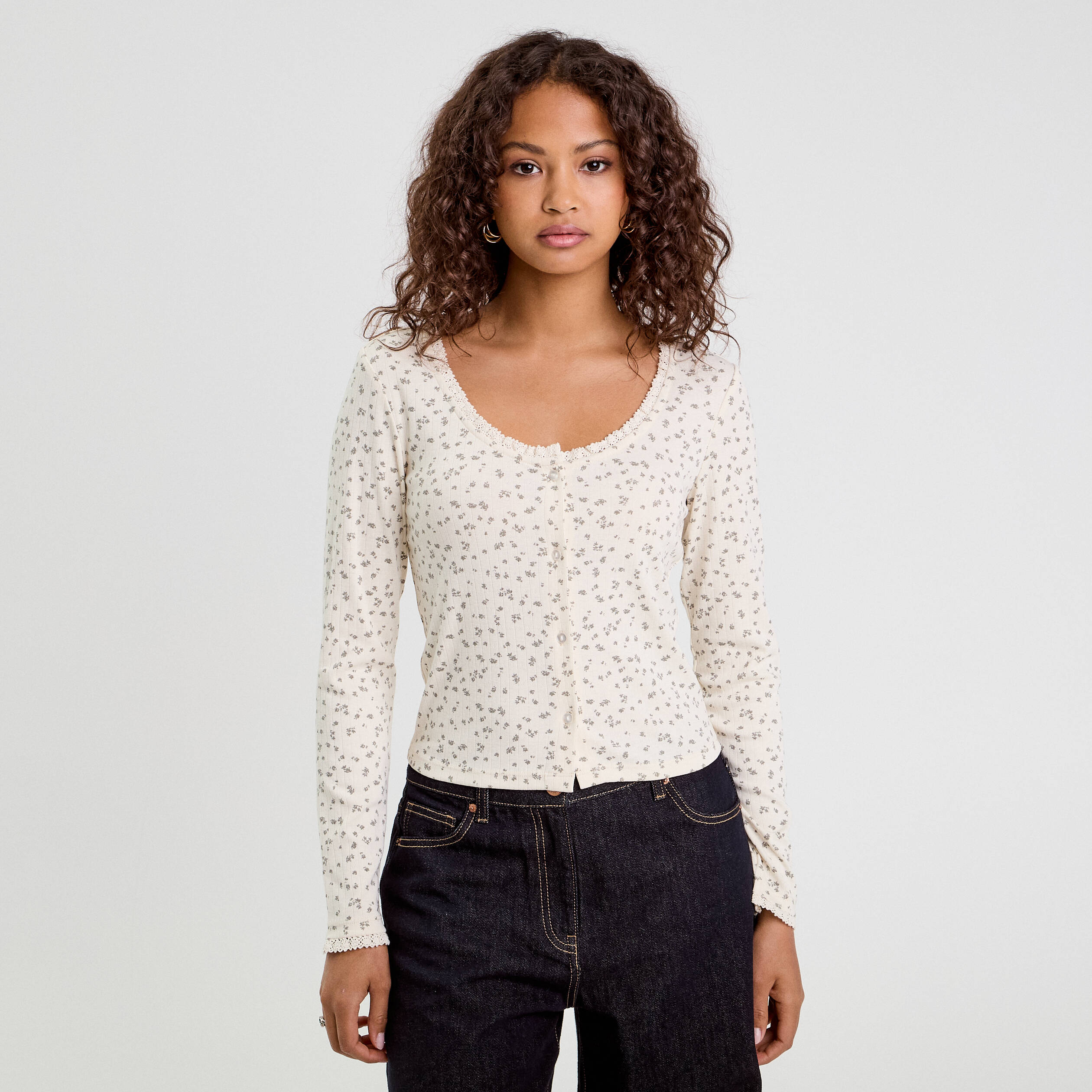 t shirt manches longues sable femme T-shirt manches longues sable femme