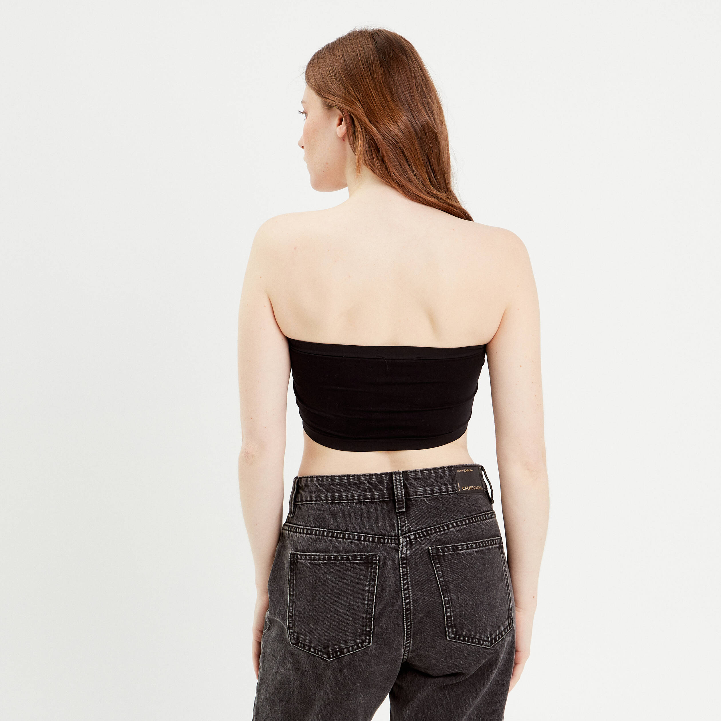 Lot 2 soutiens-gorge bandeau noir femme