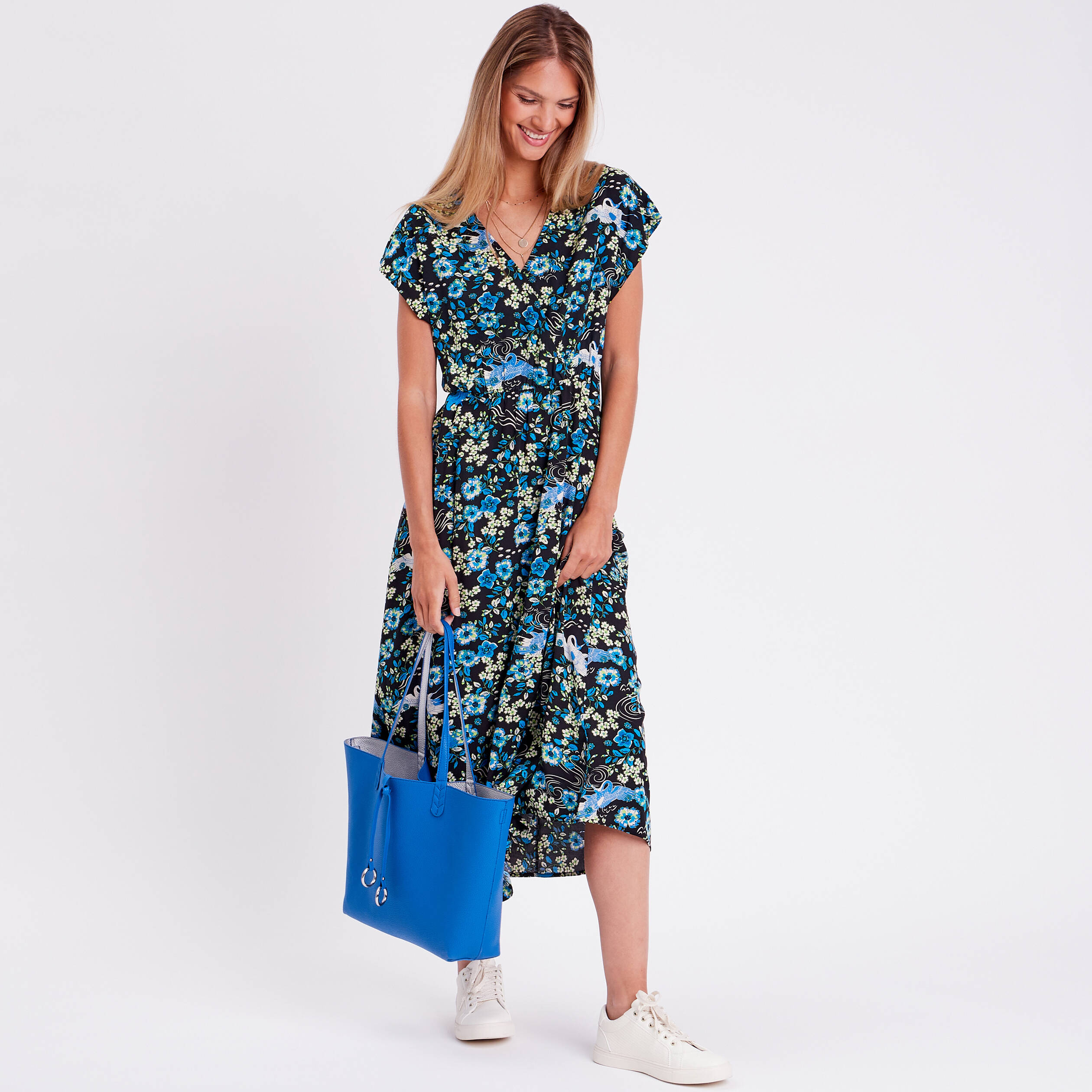 Robe longue ?�vas?�e noir femme | Vibs