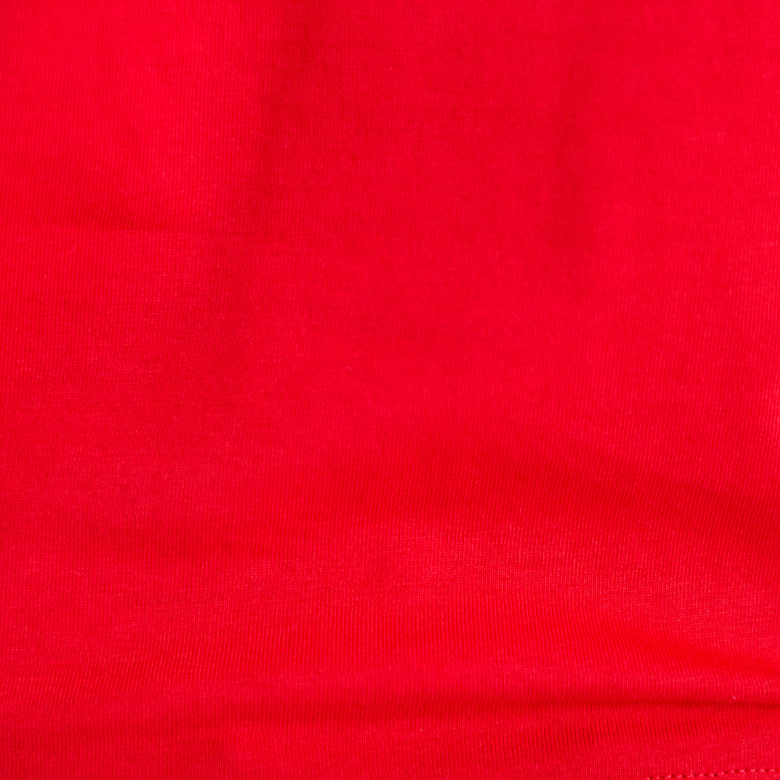 T-shirt col rond manches courtes rouge femme