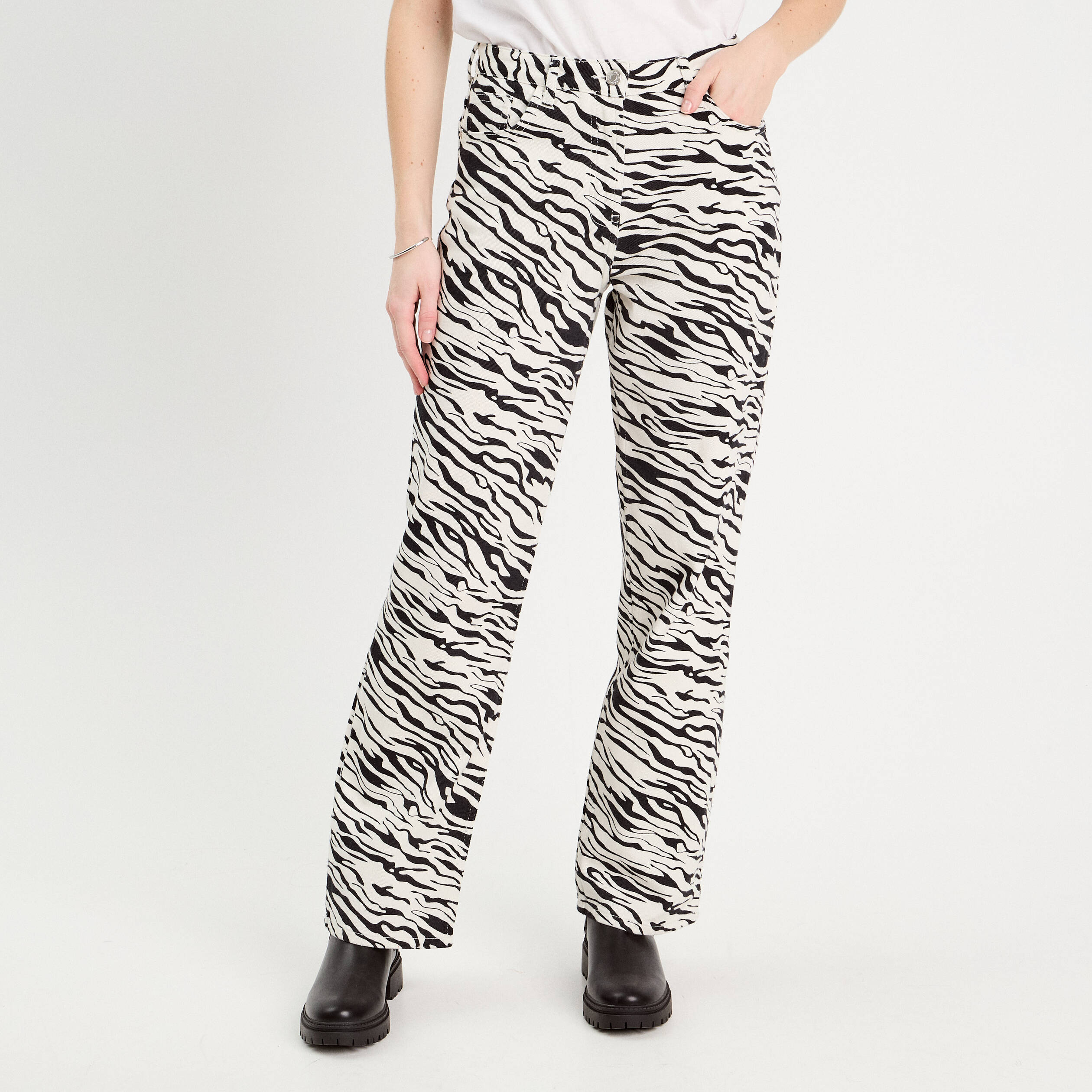pantalon large blanc femme Pantalon large blanc femme