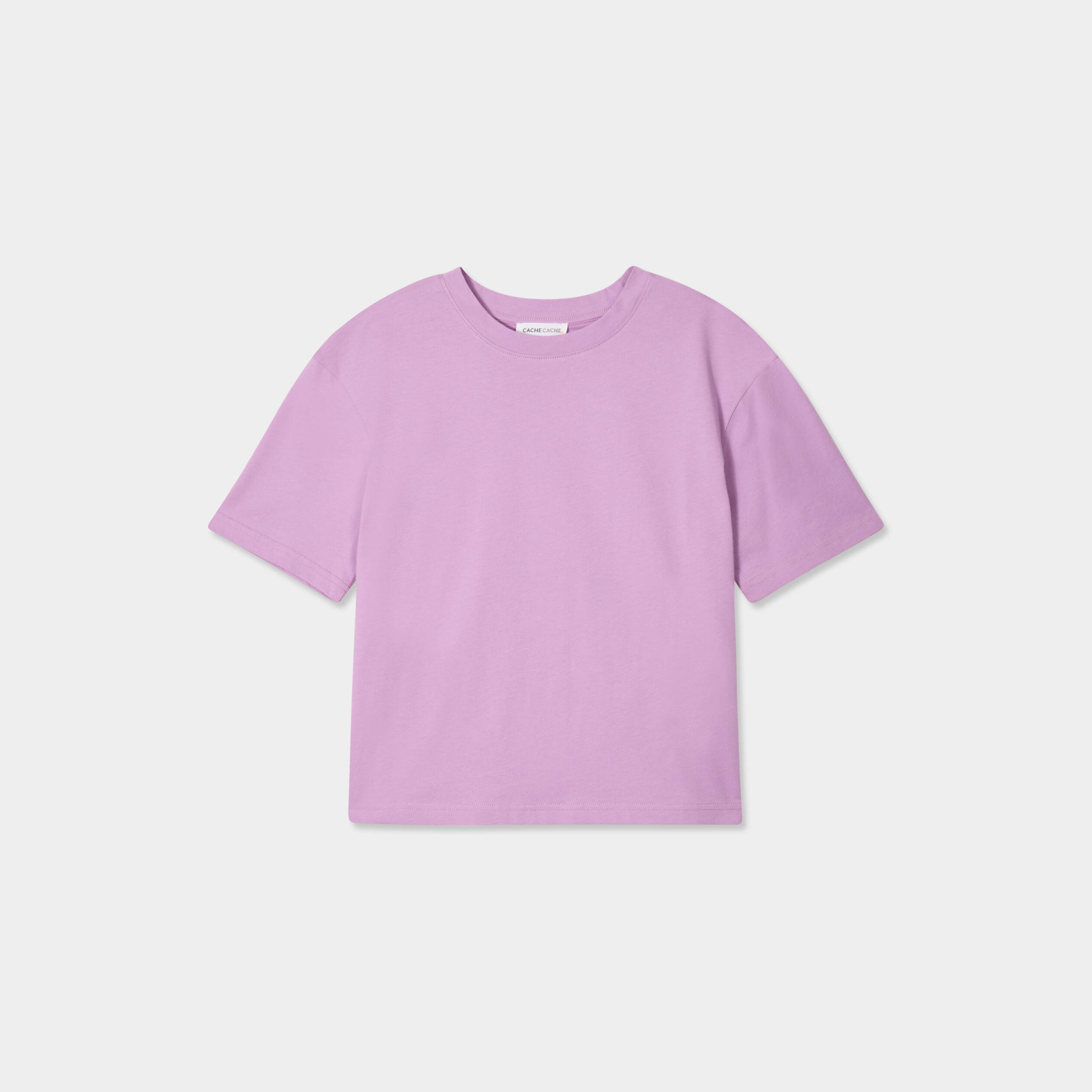 T-shirt manches courtes violet femme
