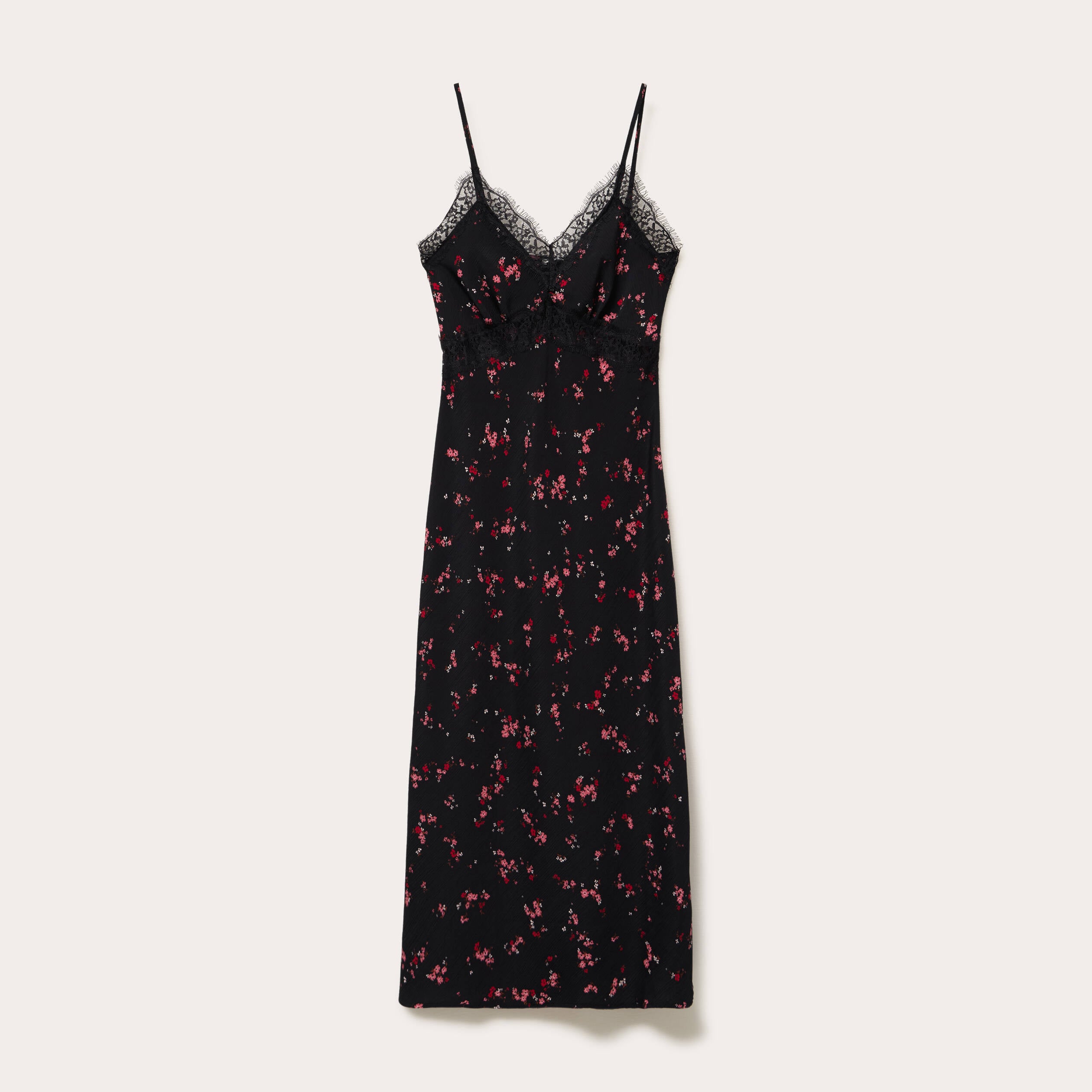 Robe &eacute;vas&eacute;e col v noir femme
