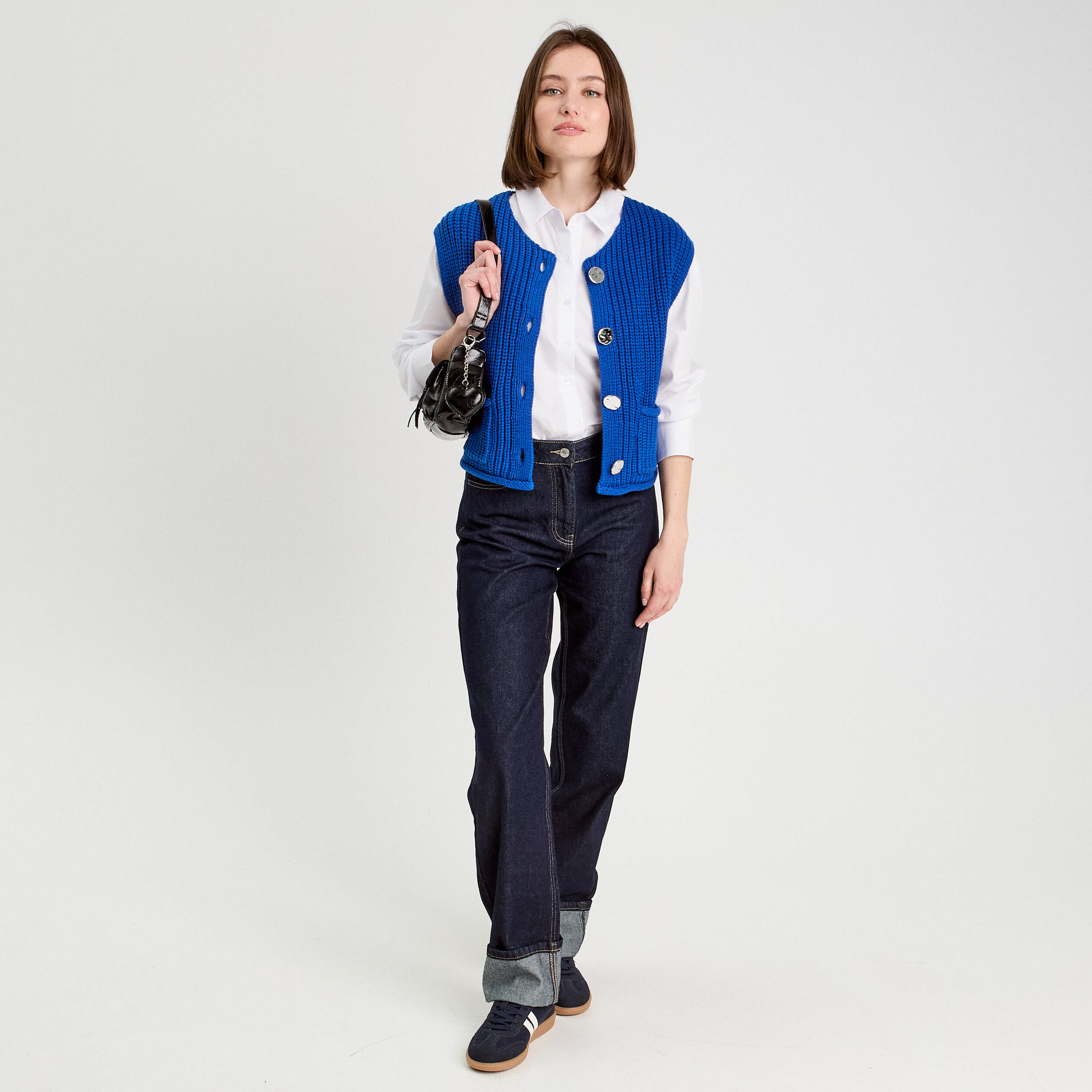 gilet sans manches bleu electrique femme Gilet sans manches bleu electrique femme