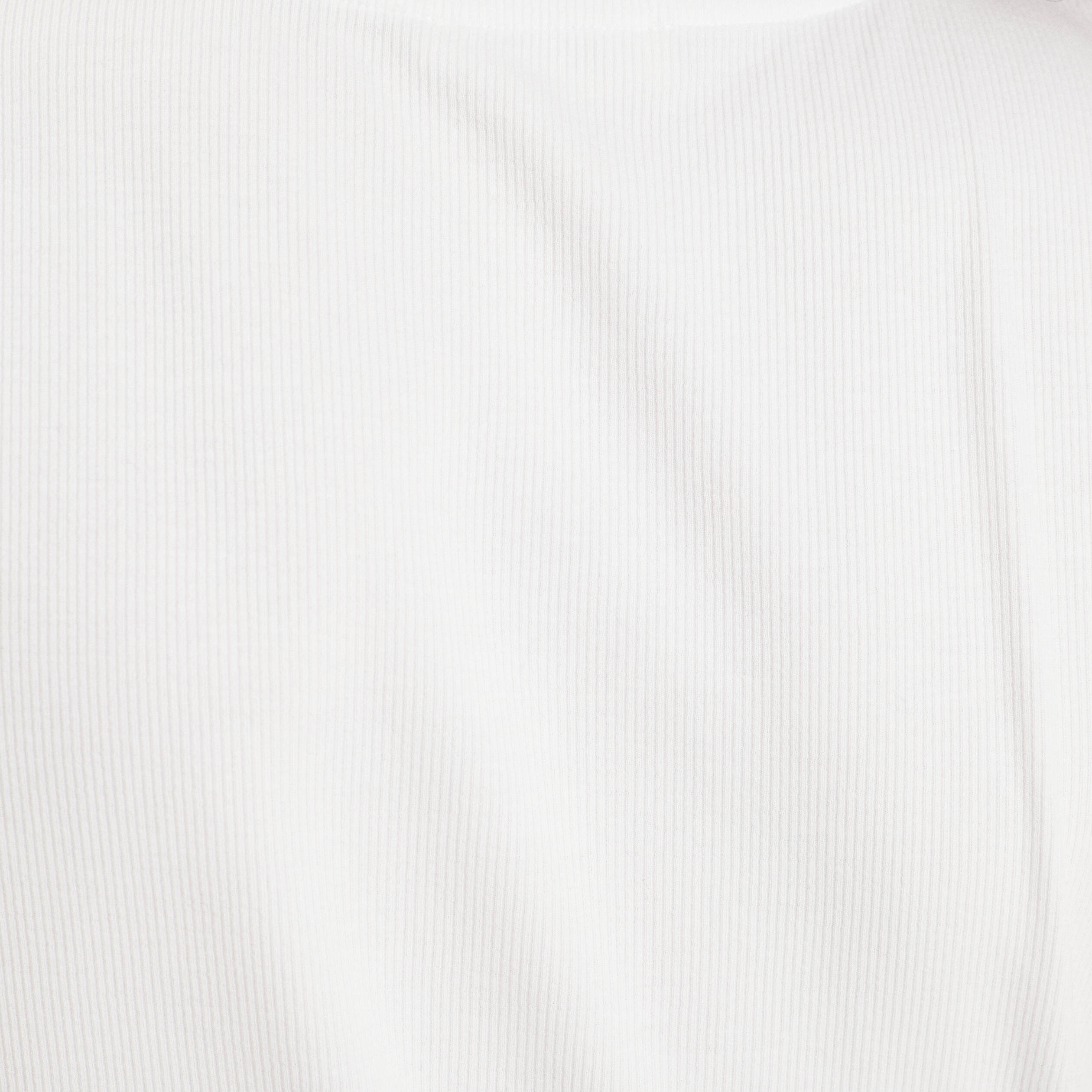 t shirt manches courtes cotele blanc femme T-shirt manches courtes côtelé blanc femme