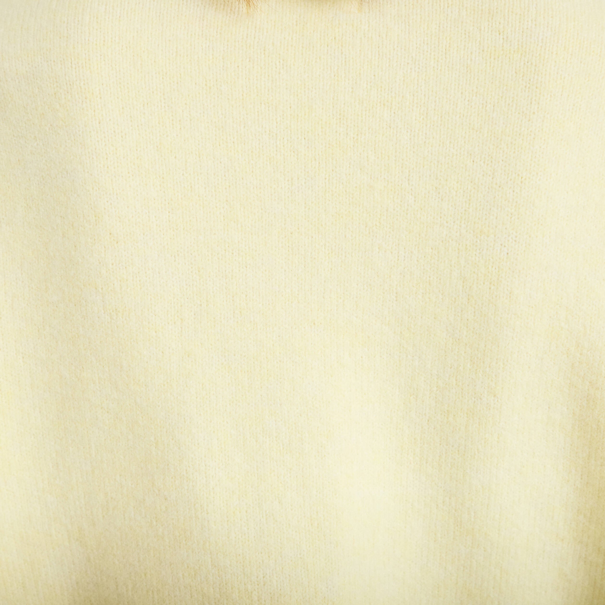 Gilet court nou&eacute; jaune clair femme