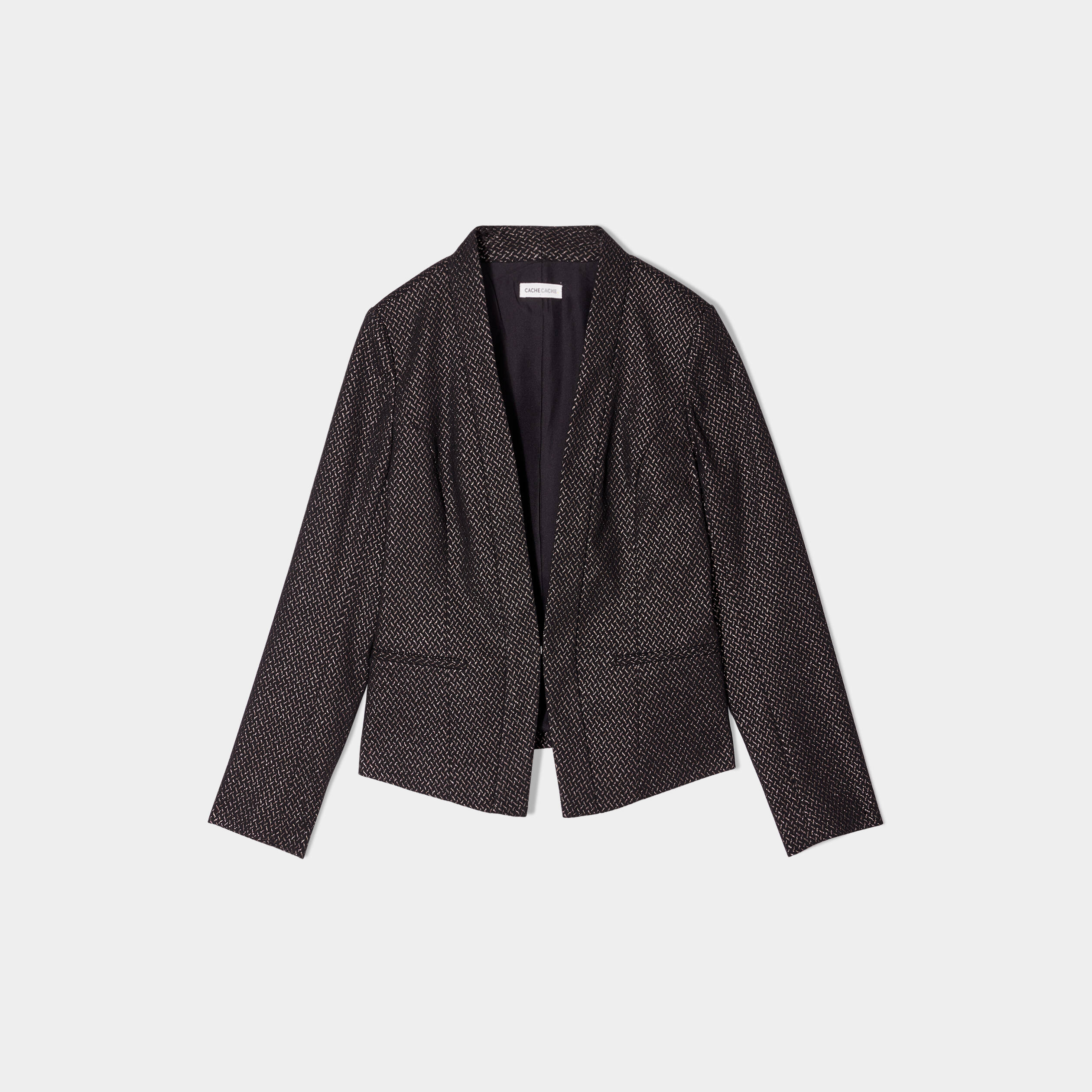 veste blazer ajustee noir femme Veste blazer ajustée noir femme