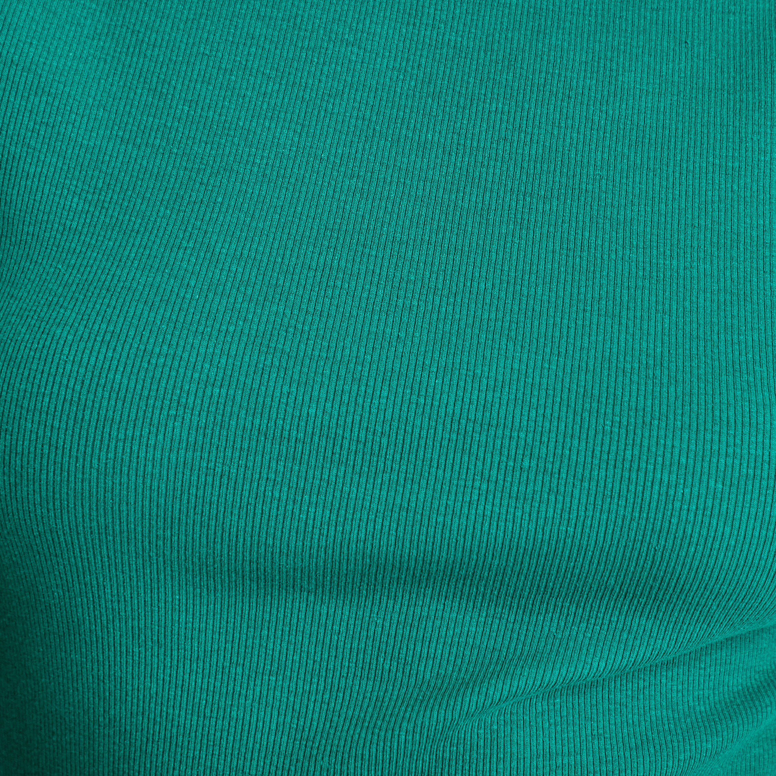 T-shirt col bateau vert &eacute;meraude femme
