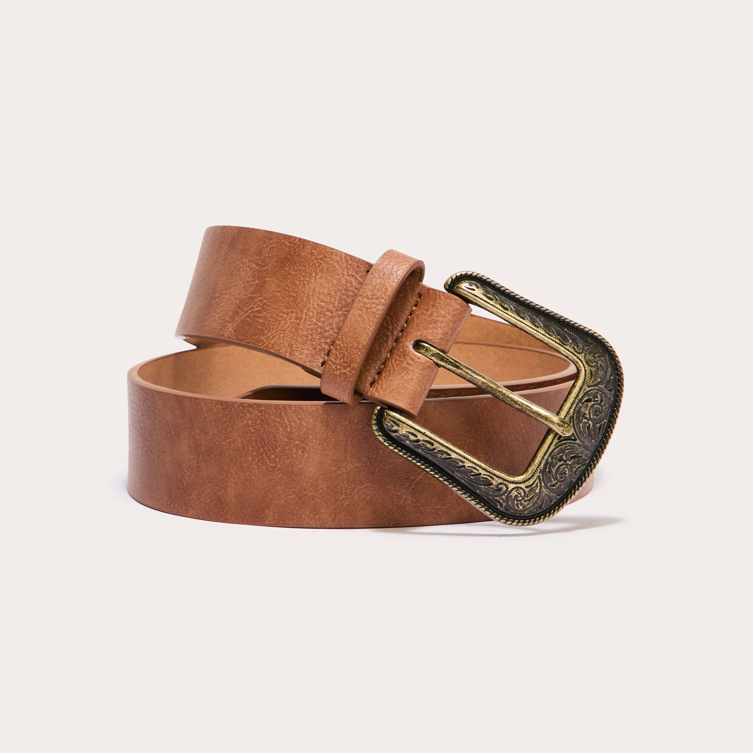 ceinture large boucle western camel femme Ceinture large boucle western camel femme
